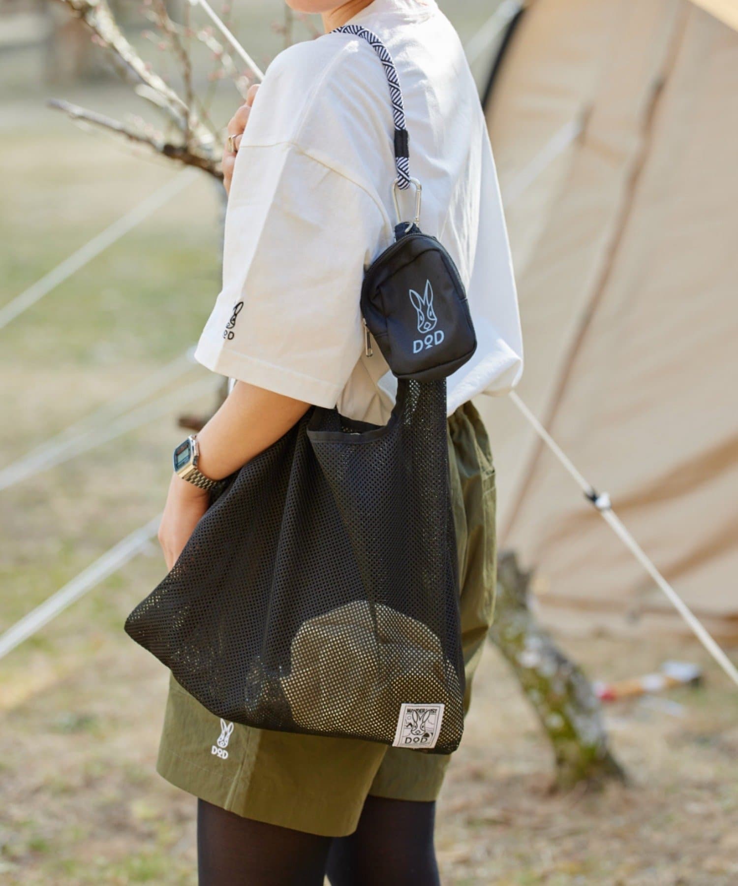 【DOD別注】ポーチ付きメッシュBAG初回EC販売分完売につき、ONLINEでは第2期の予約が決定！！2025年5月17日AM10：00 ～ 予約販売スタート※6月上旬頃のお届け予定となります。※予約