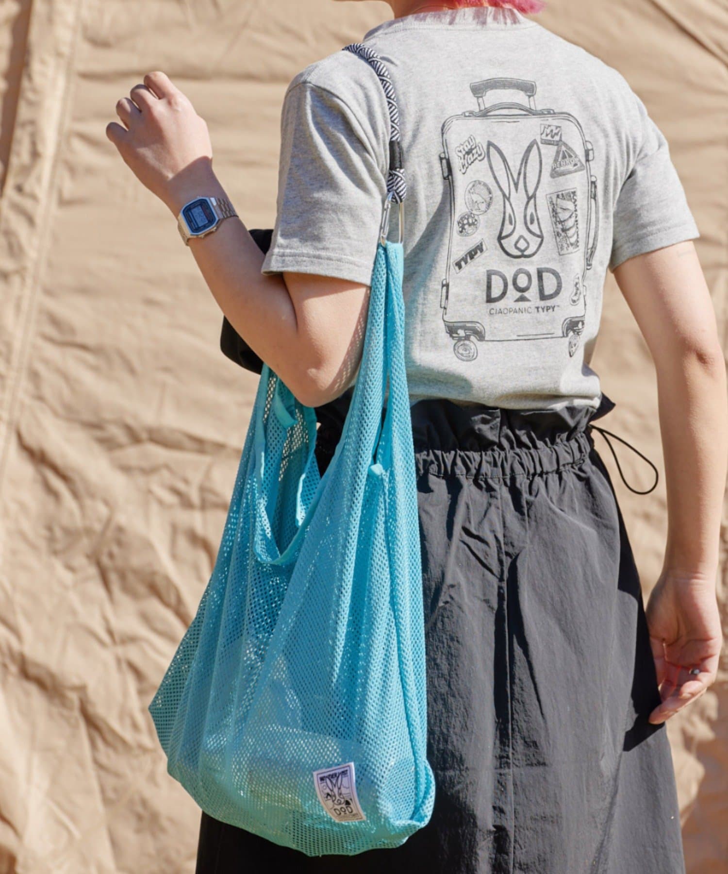 【DOD別注】ポーチ付きメッシュBAG初回EC販売分完売につき、ONLINEでは第2期の予約が決定！！2025年5月17日AM10：00 ～ 予約販売スタート※6月上旬頃のお届け予定となります。※予約