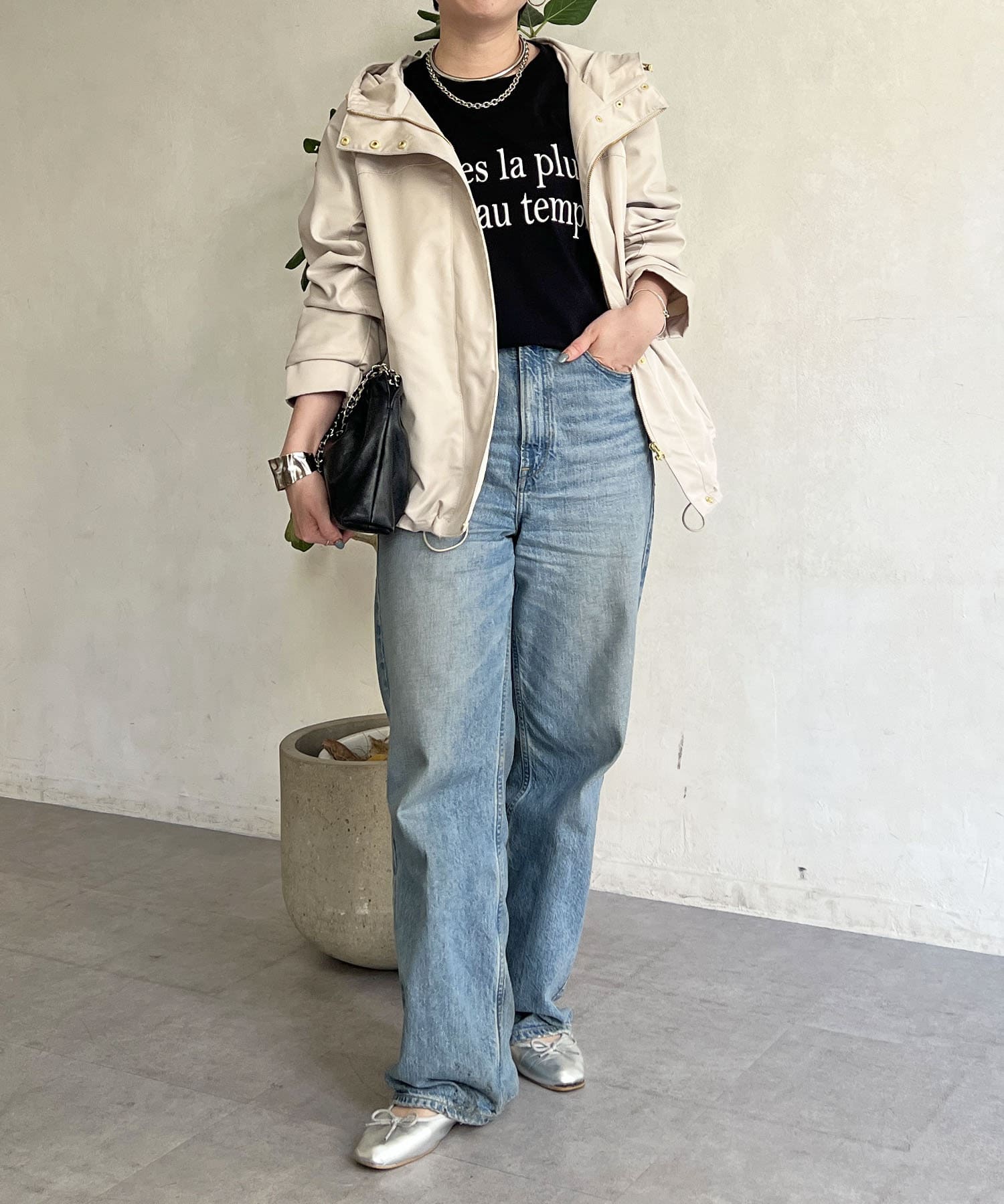 Croisiere(クロジエール) 天竺ロゴプリントT