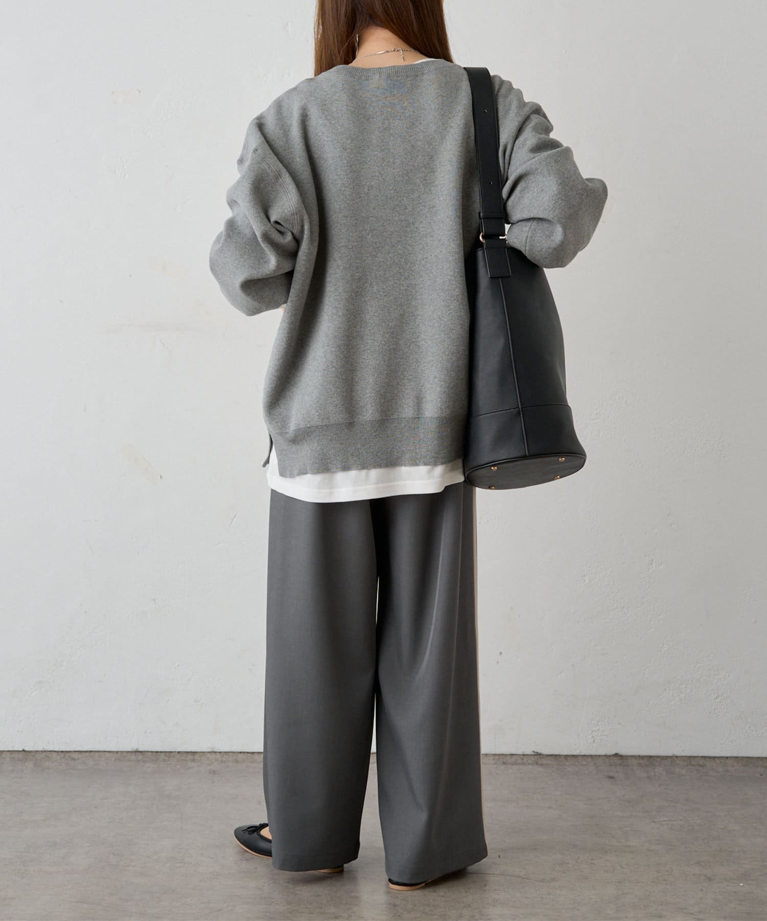 PUAL CE CIN(ピュアルセシン) 【SET ITEM】シンプルニット+カットソーセット