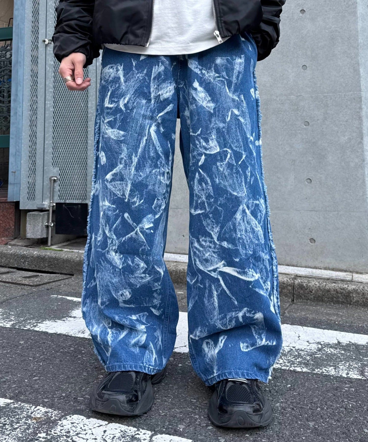 CIAOPANIC TYPY(チャオパニックティピー) 【SOUNDS GOOOOD】デニムフリンジワイドパンツ