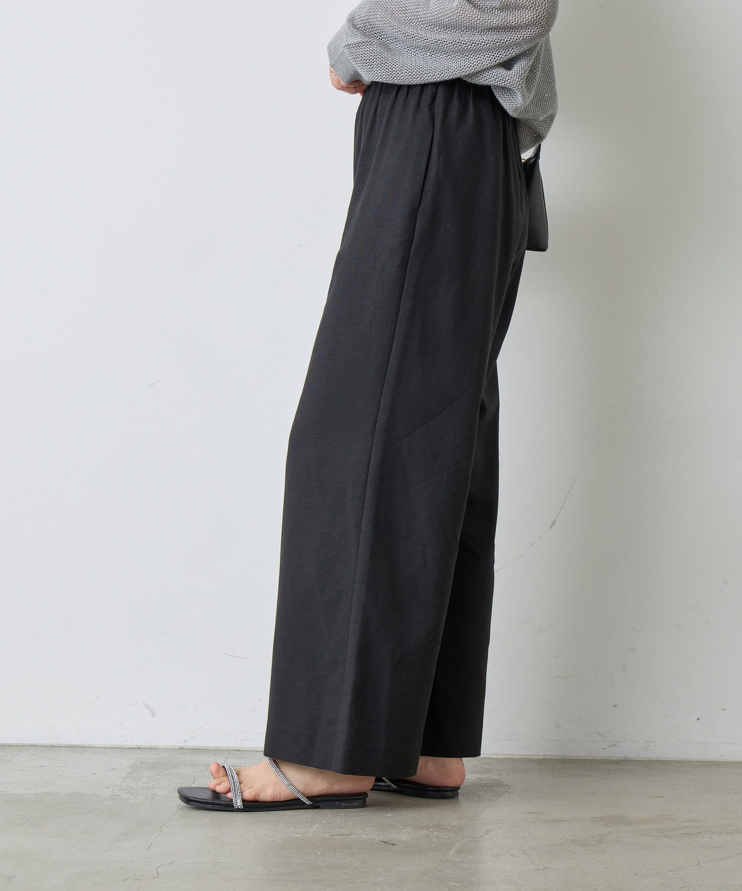 Jena　espace merveilleux(ジェナ　エスパスメルヴェイユ) リネンキャタピラーパンツ