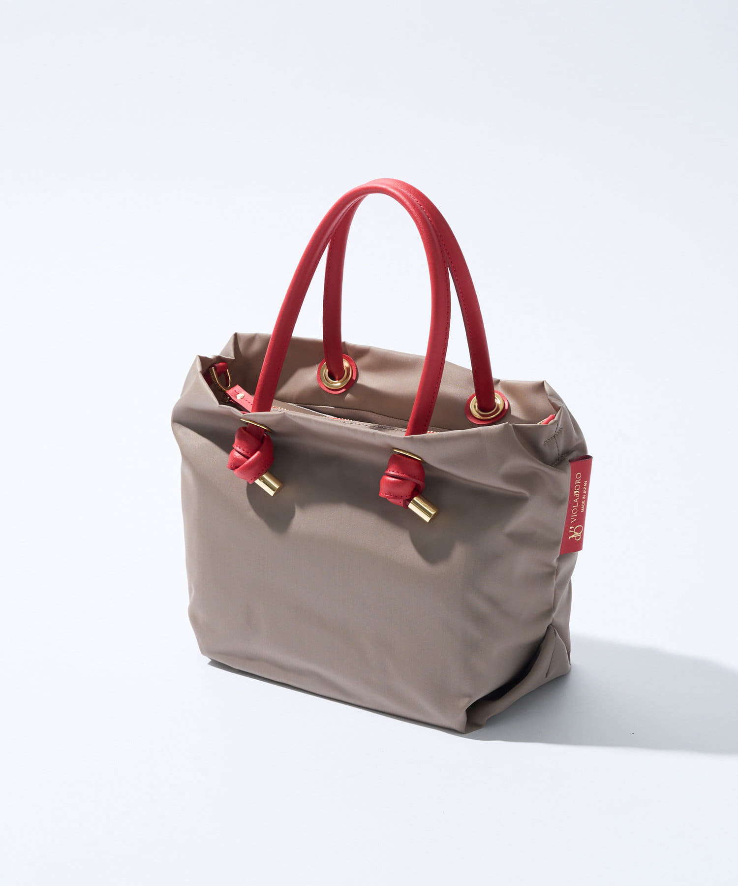 La boutique BonBon(ラブティックボンボン) 【ヴィオラドーロ】ストラップ付ノットハンドルナイロントート