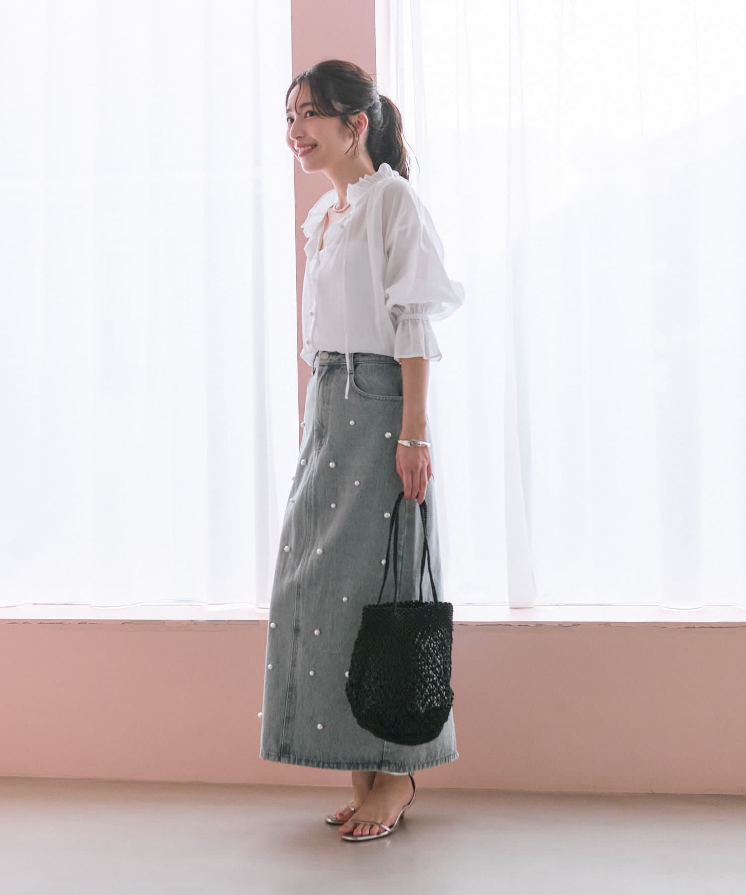 La boutique BonBon(ラブティックボンボン) 【ザ・バグマティ】メタリッククロシェバッグ