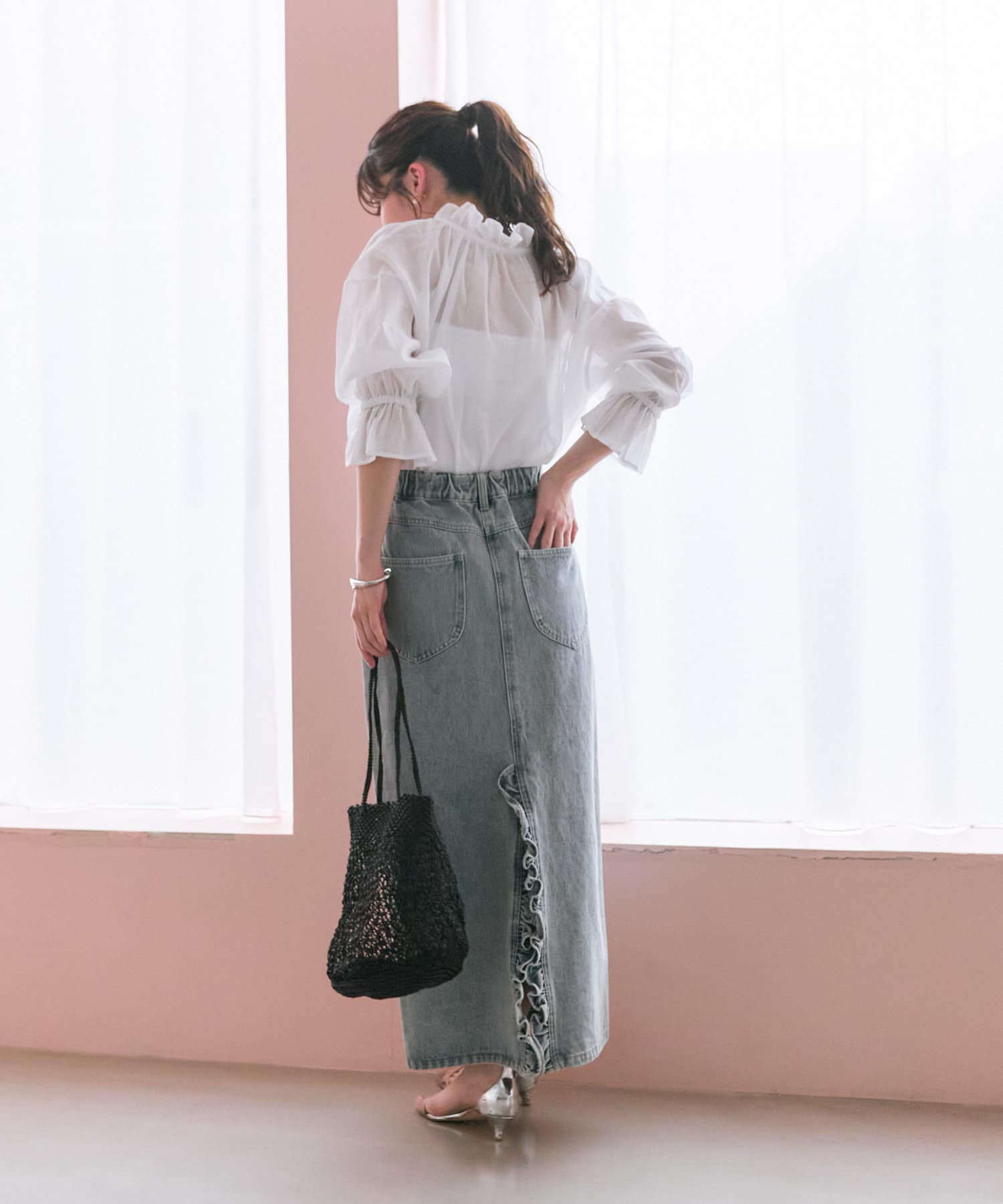 La boutique BonBon(ラブティックボンボン) 【ザ・バグマティ】メタリッククロシェバッグ