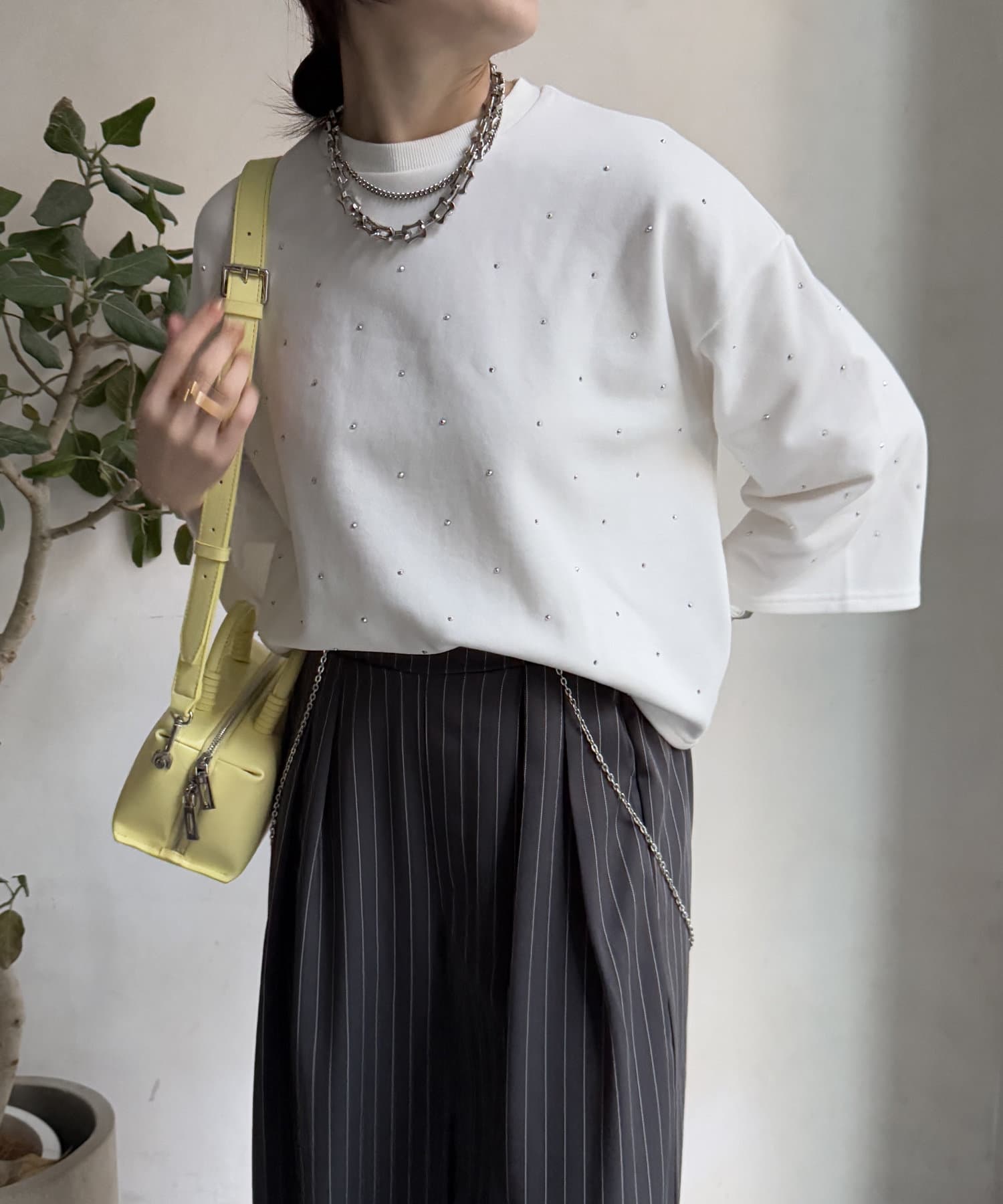 DOUDOU(ドゥドゥ) レディース 【WEB限定】ホットフィットトップス ホワイト