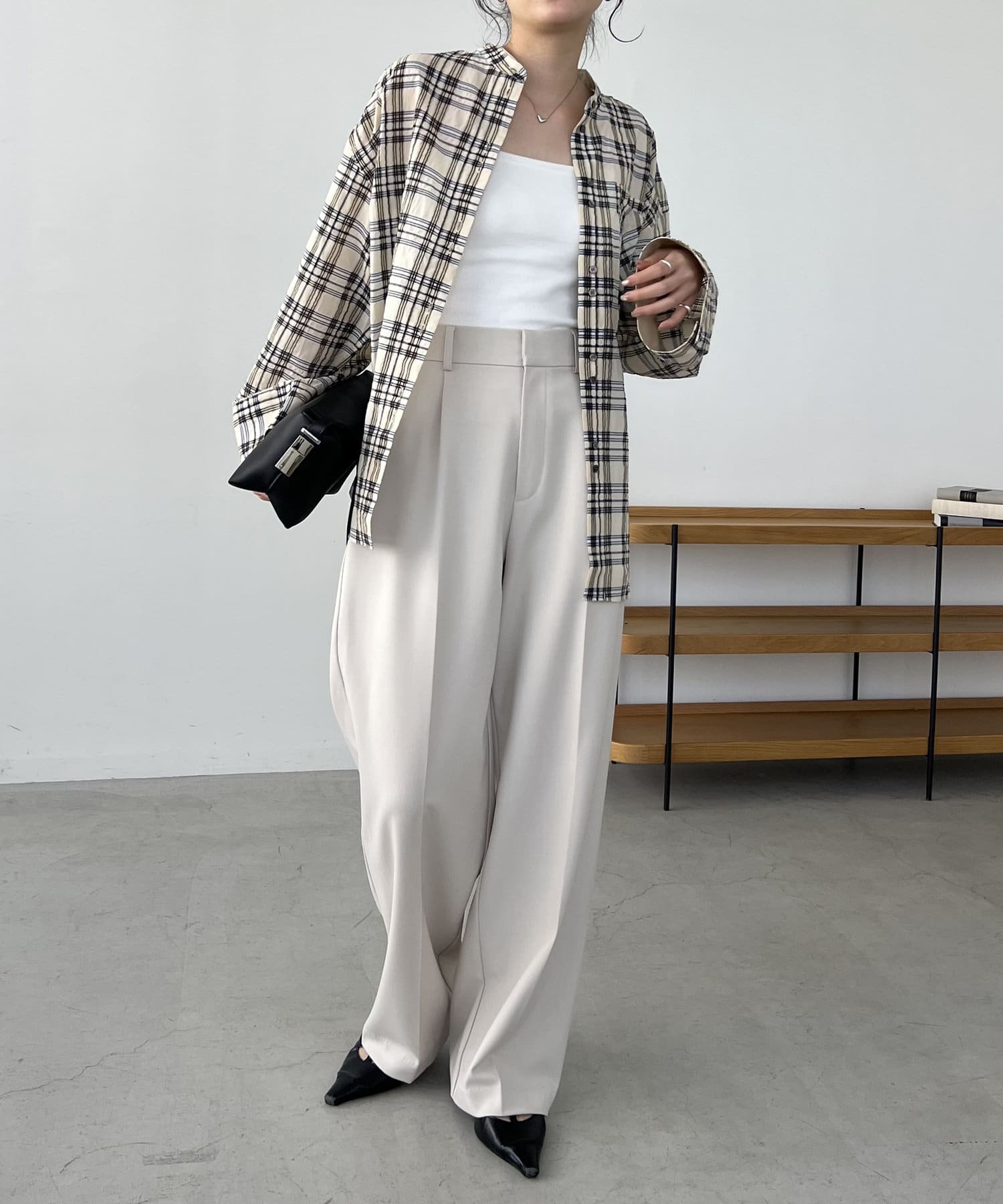 CAPRICIEUX LEMAGE チェック柄ジャケット WEB限定】チェック柄ジャケット