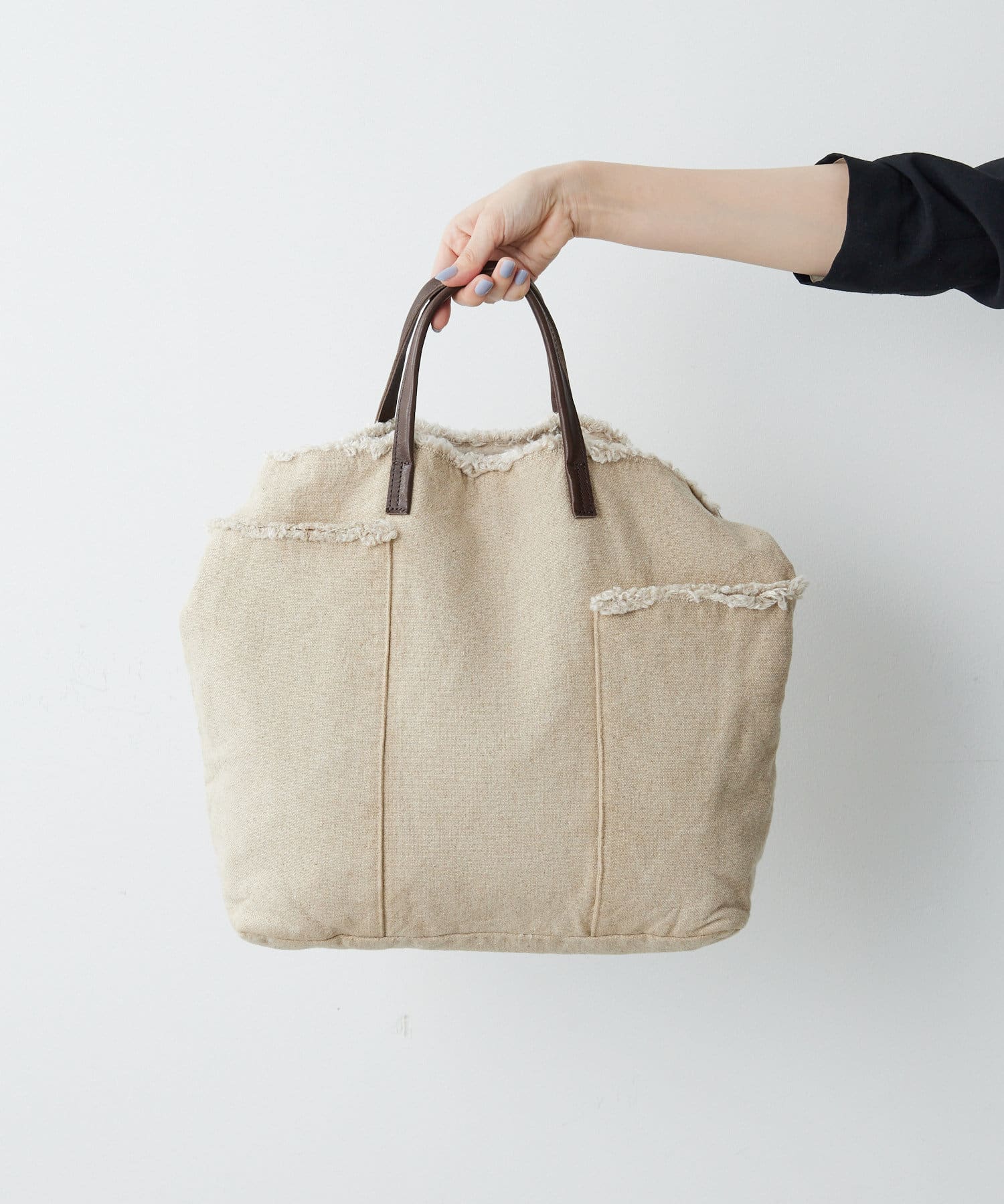 earライオンコーヒー刺繍トートバッグ LION COFFEE(ライオンコーヒー)コラボバスケットトートバッグ