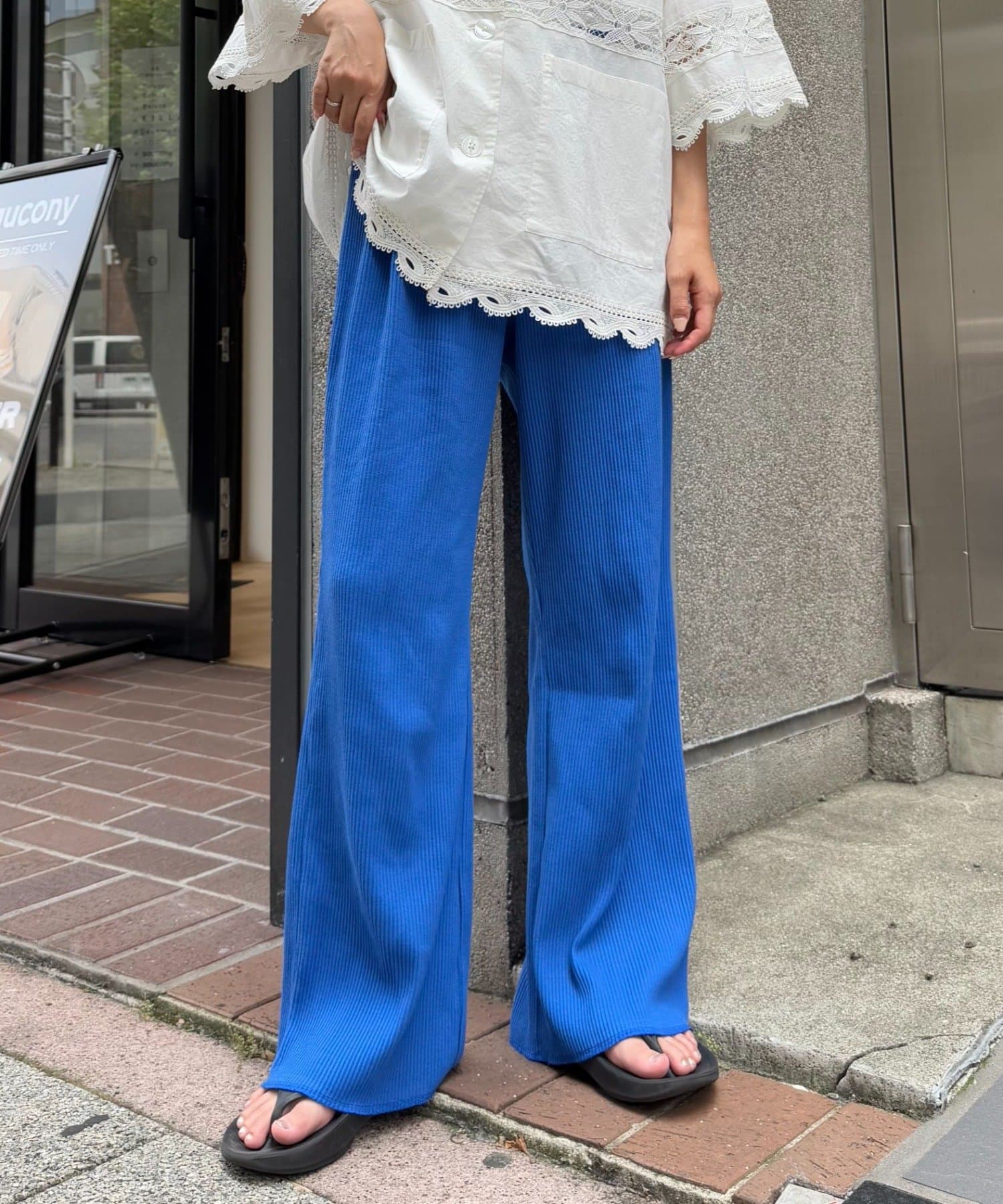 CIAOPANIC TYPY(チャオパニックティピー) 【マイナス3キロ見え/3サイズ展開】すっきりシルエットリブパンツ