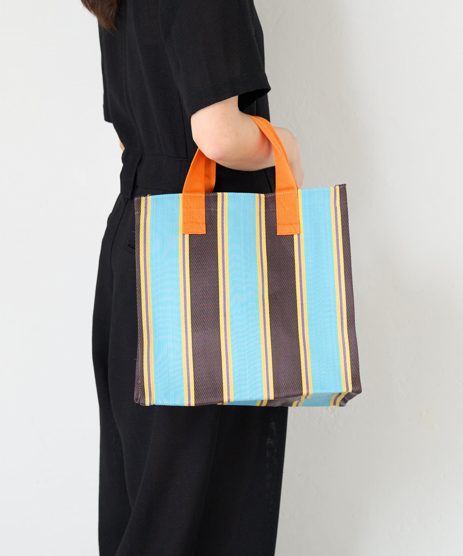 BIRTHDAY BAR(バースデイバー) STRIPE BOX TOTE BAG