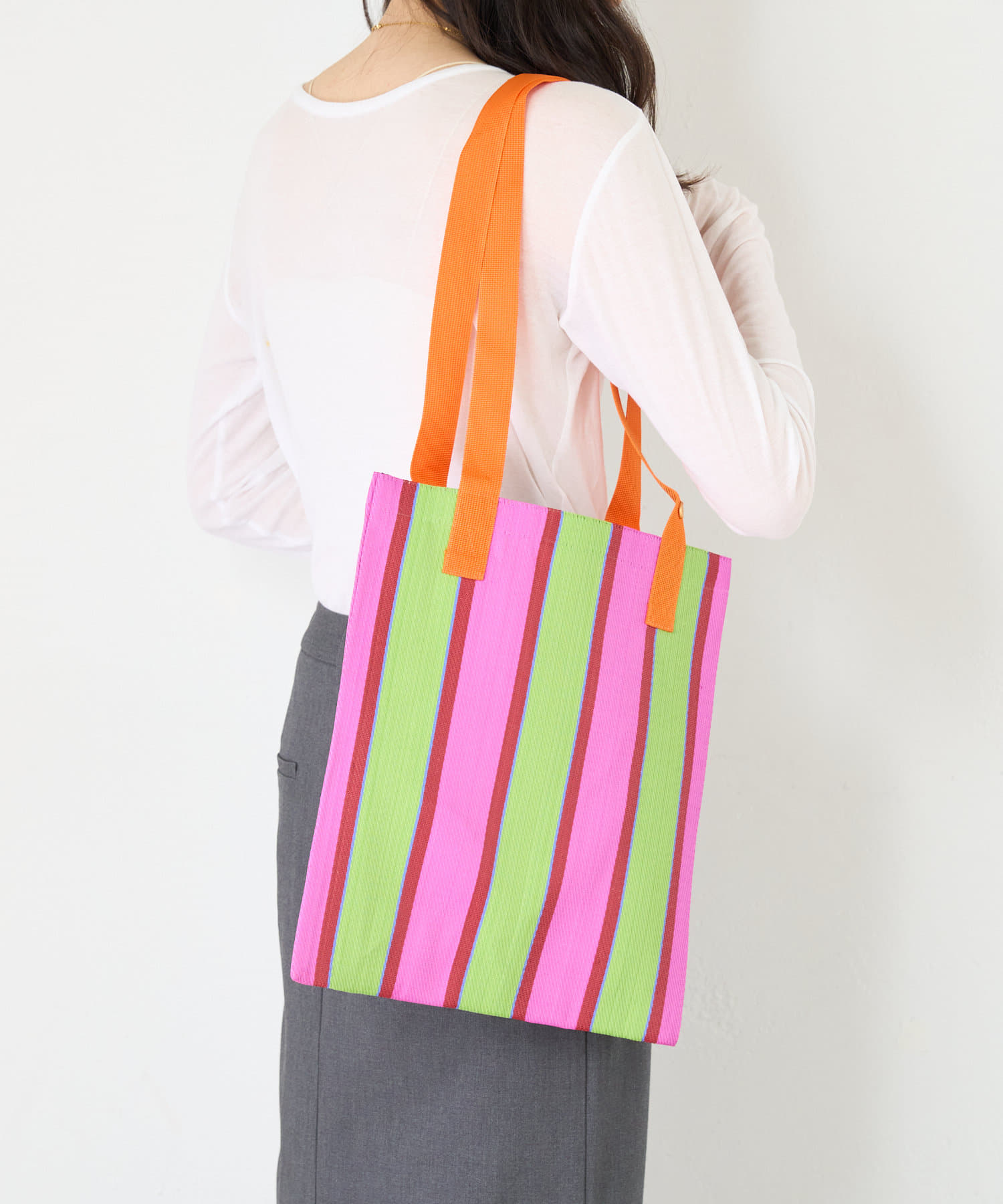 BIRTHDAY BAR(バースデイバー) STRIPE MARKET BAG