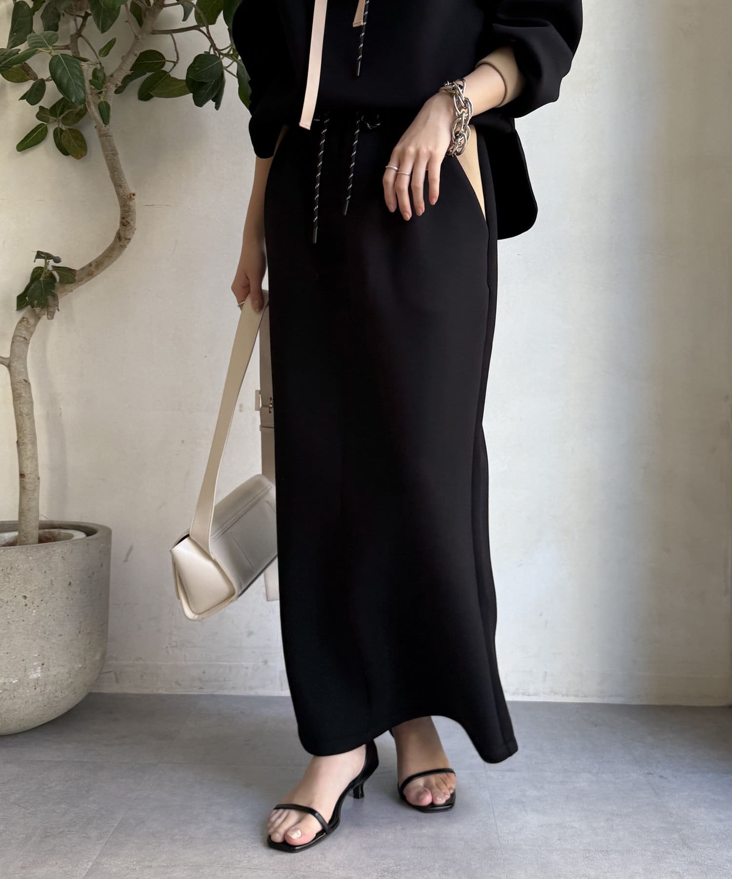 DOUDOU(ドゥドゥ) 【WEB限定】配色スカート