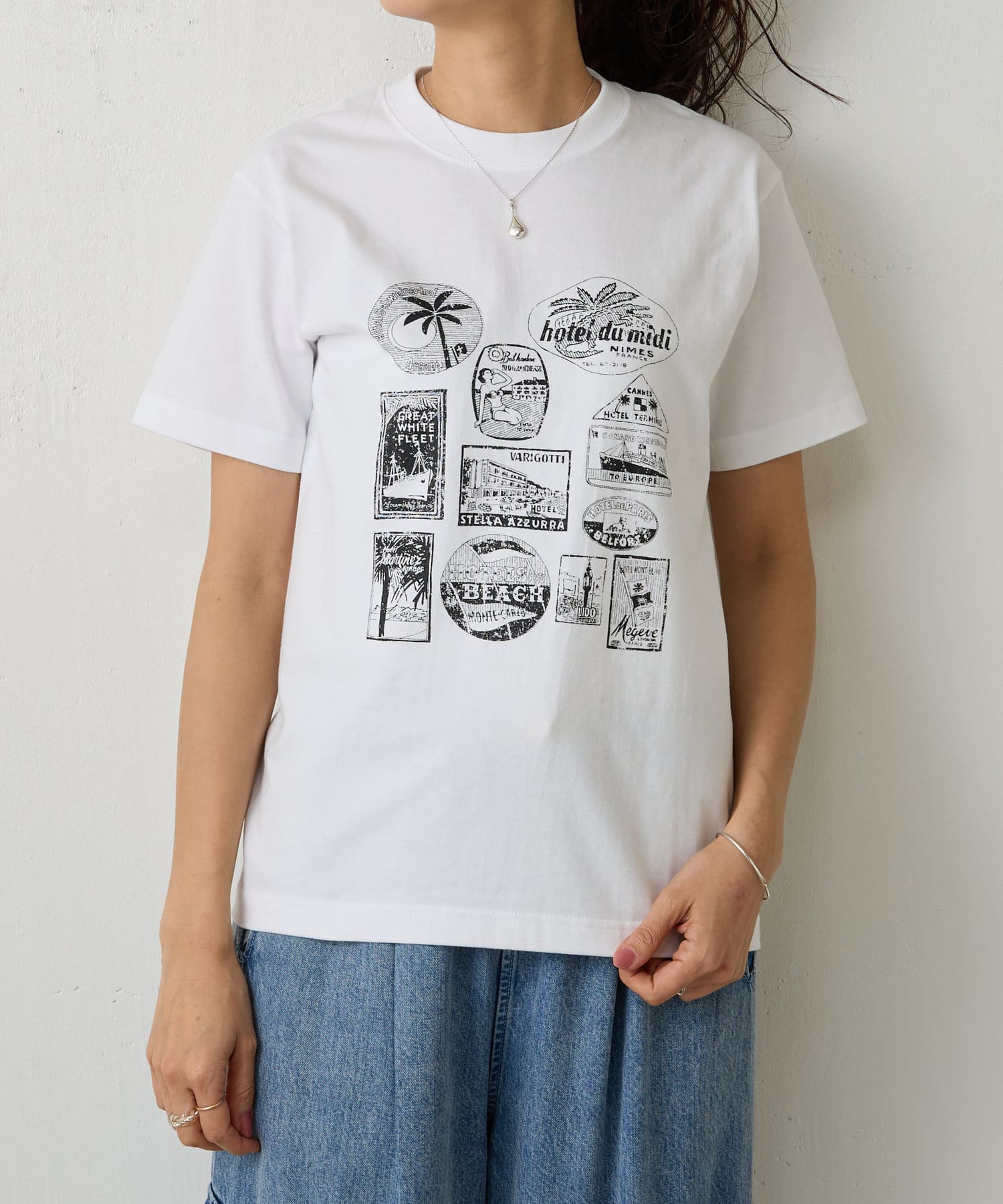ビアズリー 「FRIPIER／フリピエ」のロゴ コットンTシャツ FRIPIER》スーベニールプリントTee | BEARDSLEY(ビアズリー