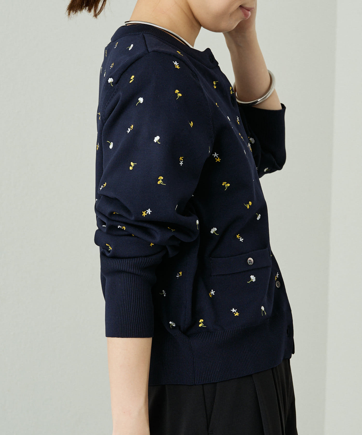 LOUNGEDRESS(ラウンジドレス) 花柄刺繍カーデ