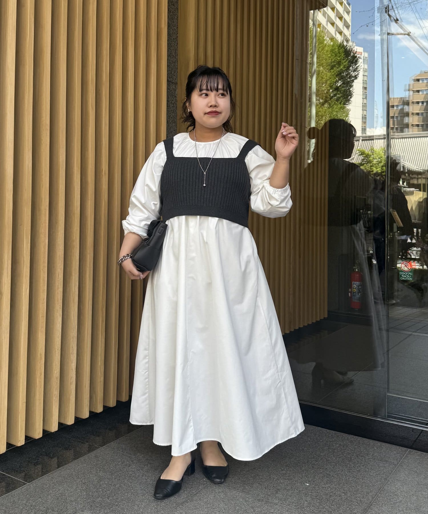Jena　espace merveilleux(ジェナ　エスパスメルヴェイユ) 【さわ企画】【WEB限定】ビスチェ付きフレアワンピース