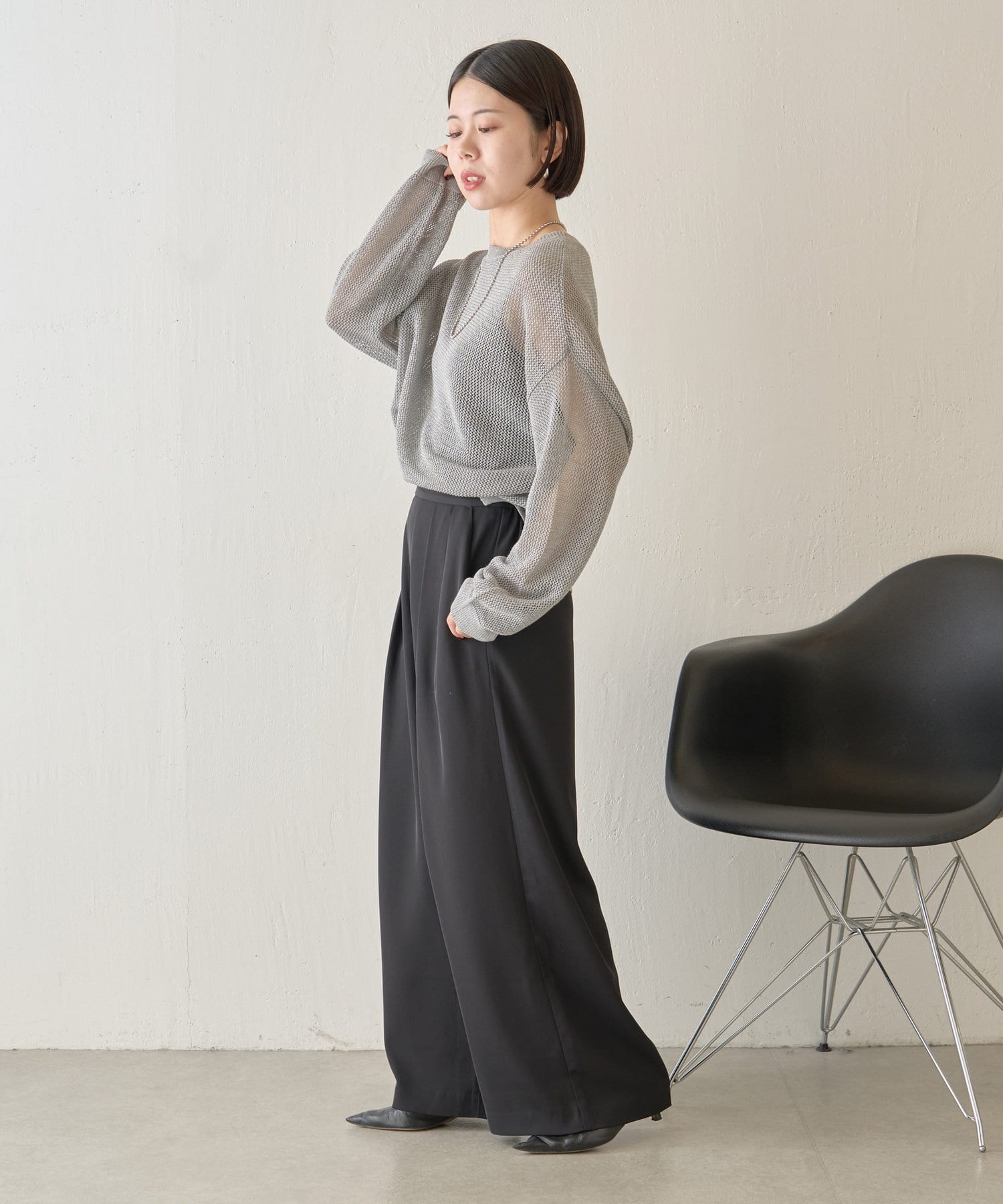 新品 Jena espace merveilleux スパンコールメッシュニット ぴらこ企画カラー登場】スパンコールメッシュニット | Jena