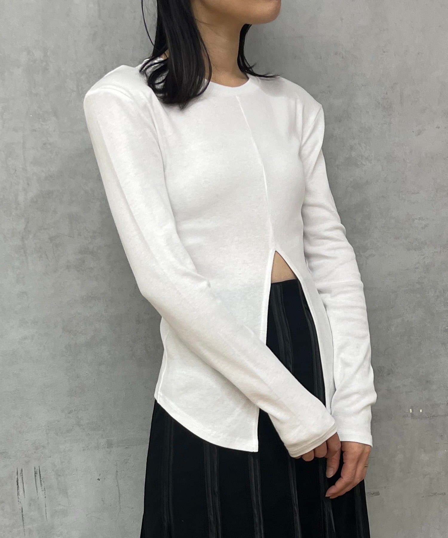 Power shoulder slit Tee | Pasterip(パセリ)レディース | PAL
