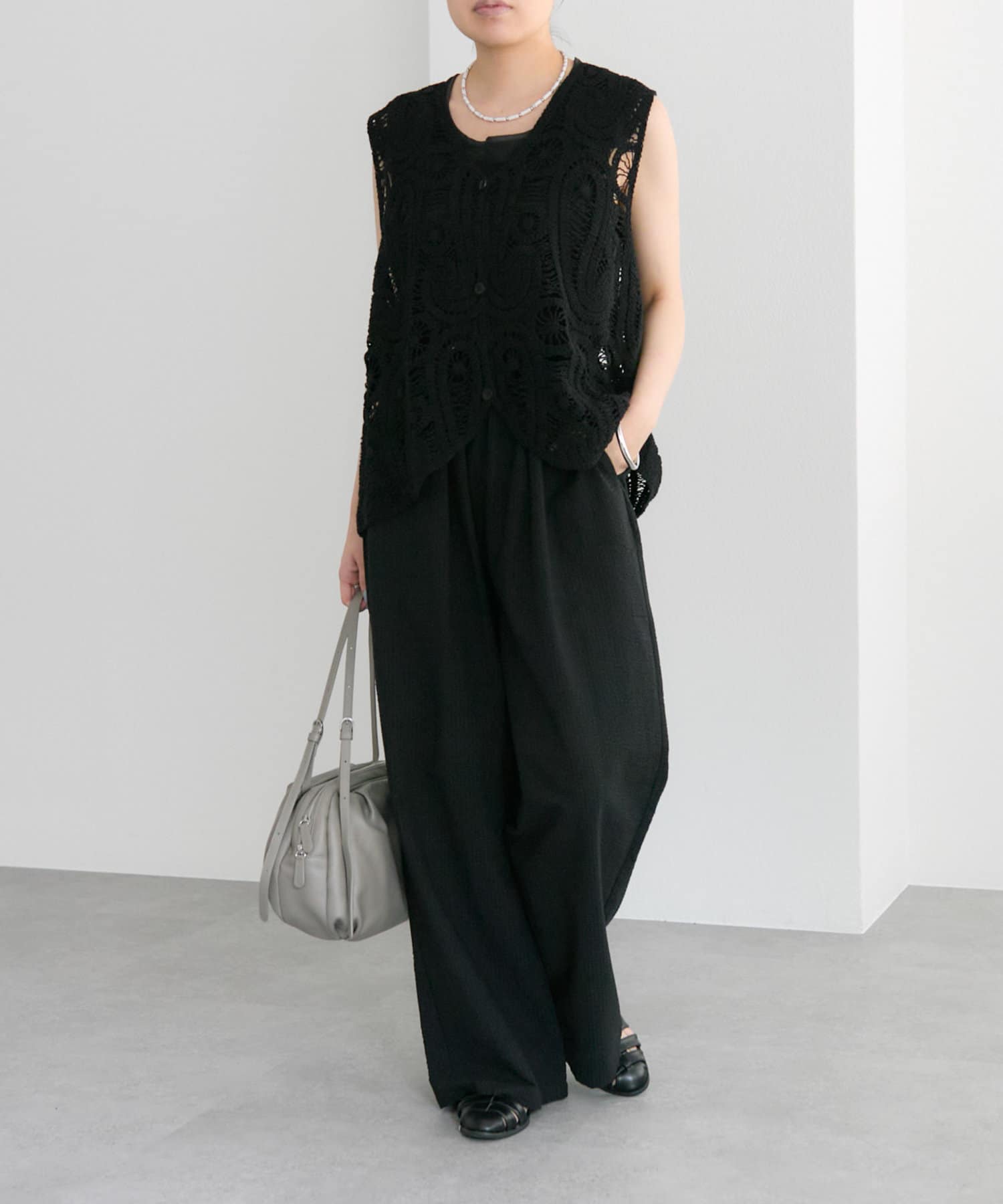 新品　ear PAPILLONNER SUM1 STYLE レース編みベスト 新品 ear PAPILLONNER SUM1 STYLE レース編みベスト