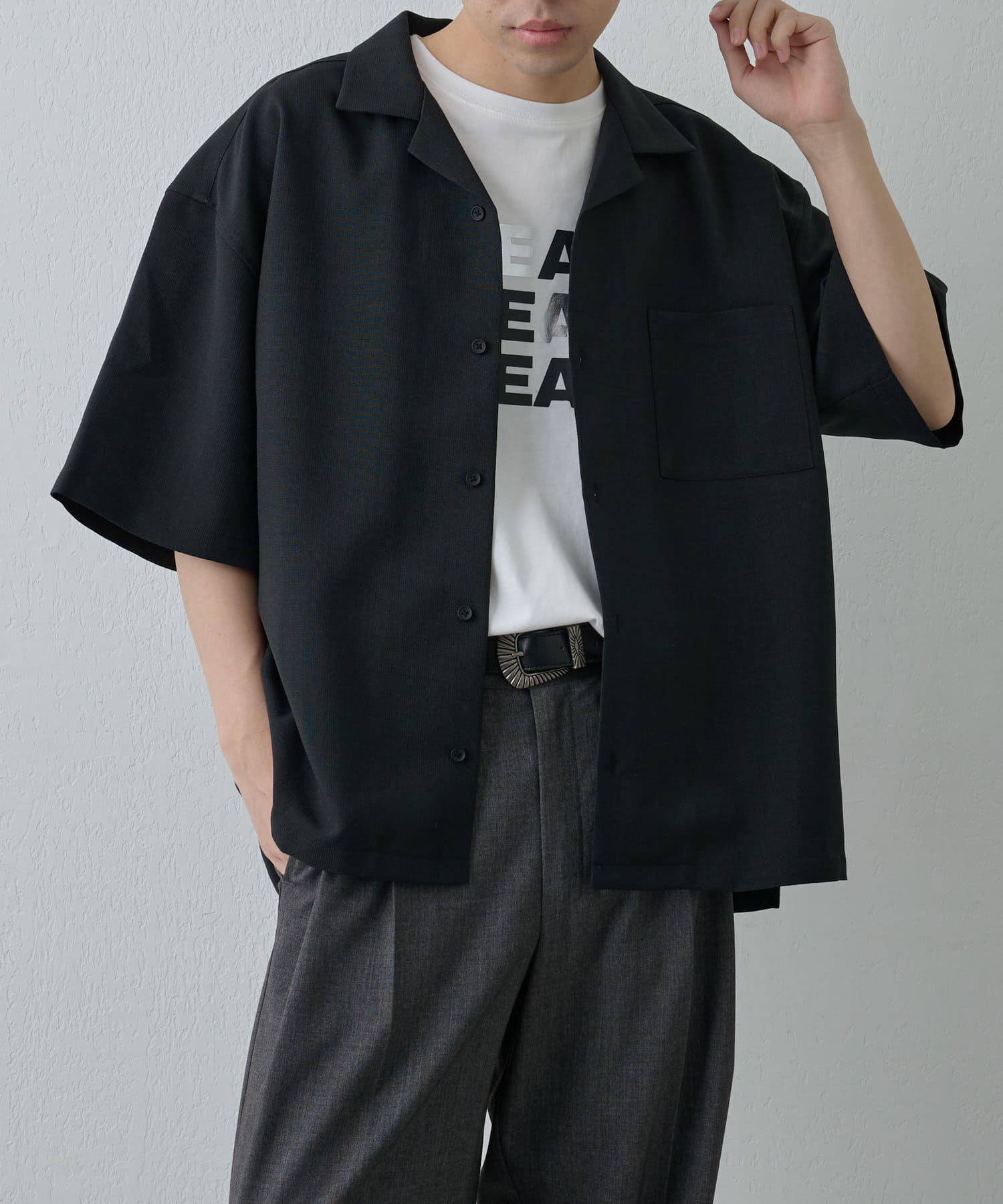 セットアップ対応】ポリトロオープンカラーシャツ | COLONY 2139