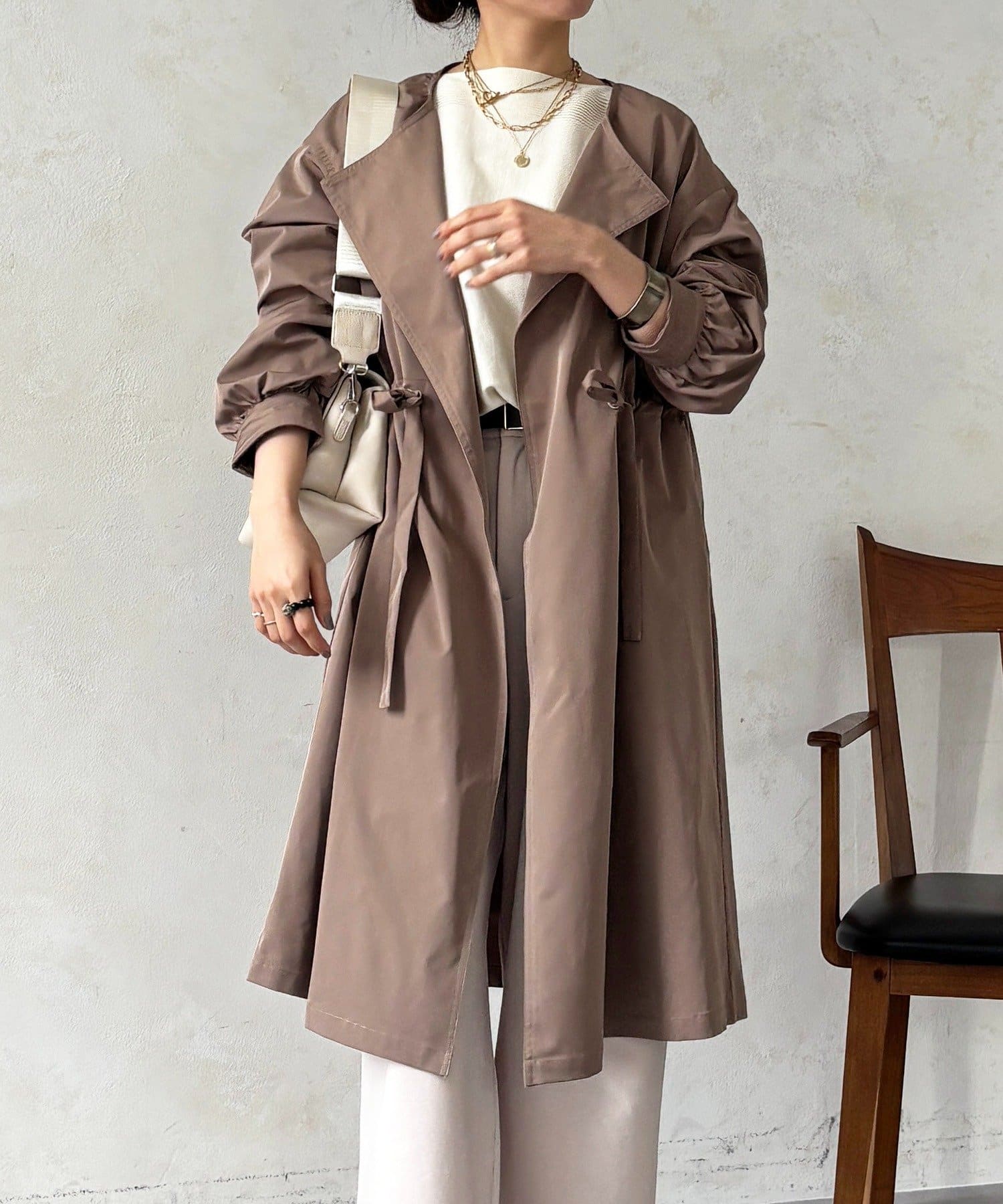 un dix cors(アンディコール) ノーカラードロストコート