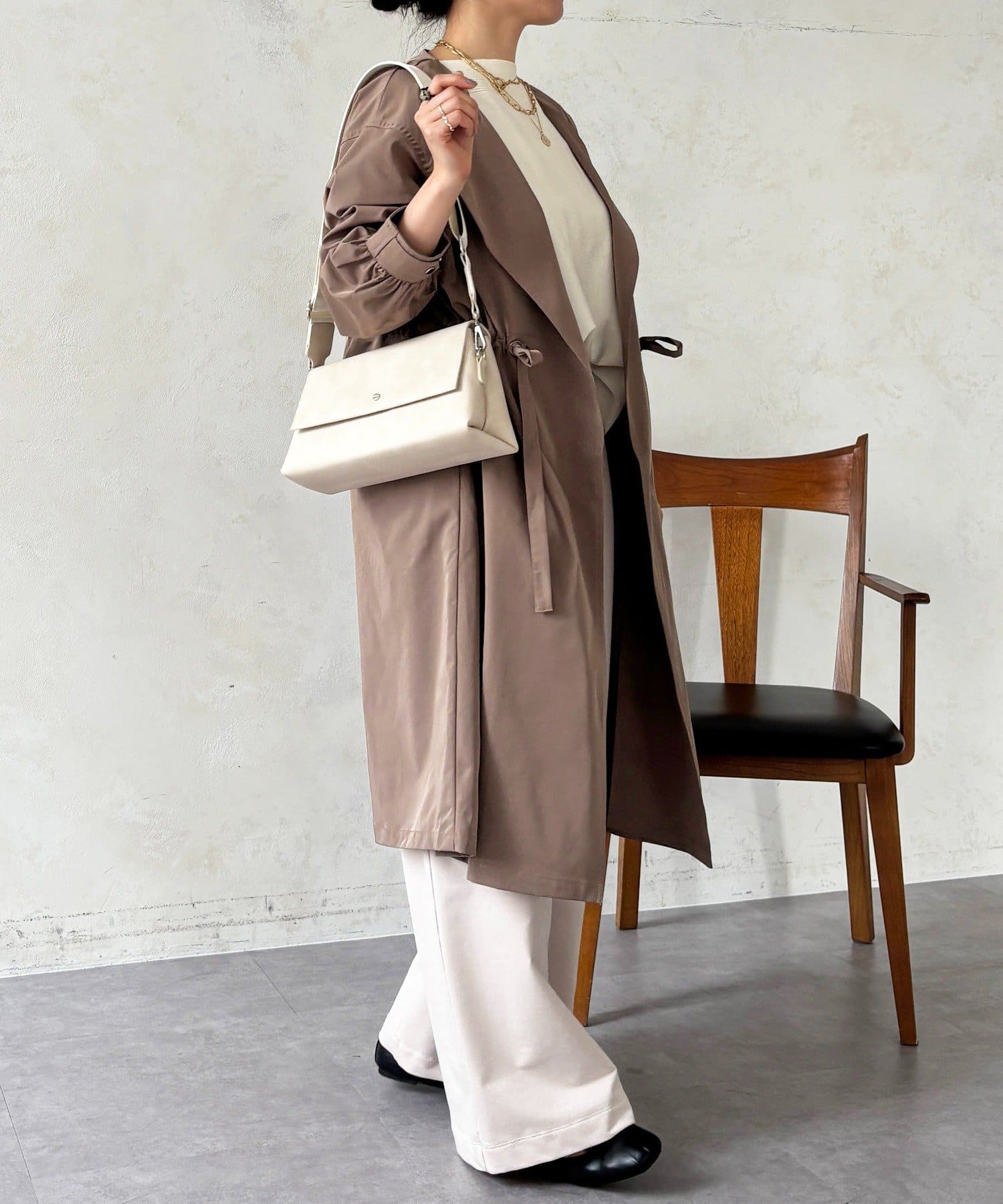 un dix cors(アンディコール) ノーカラードロストコート