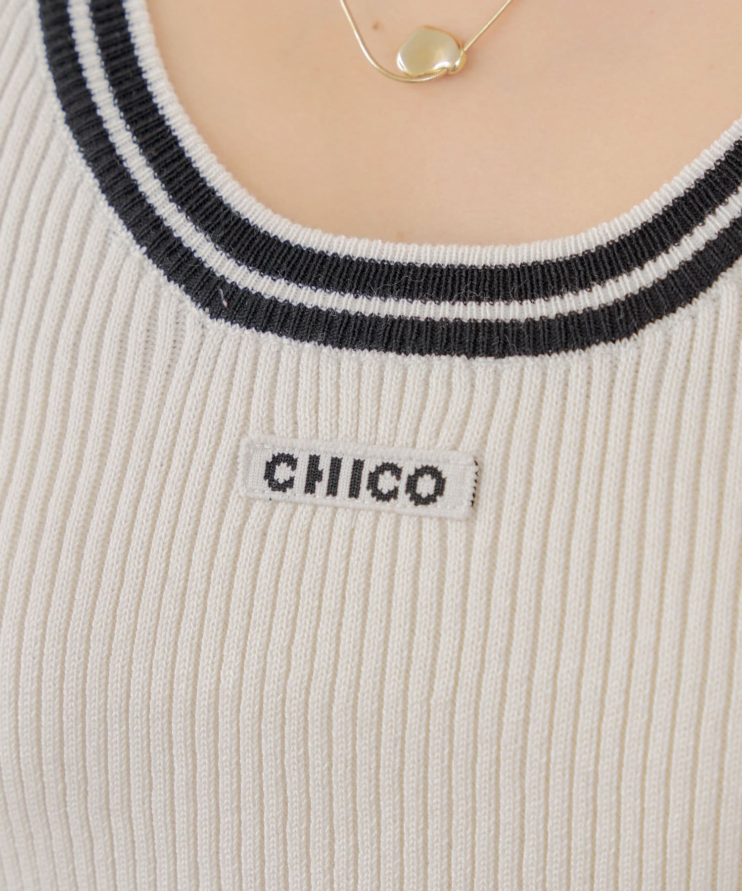 Chico(チコ) ライン入りロゴタンク