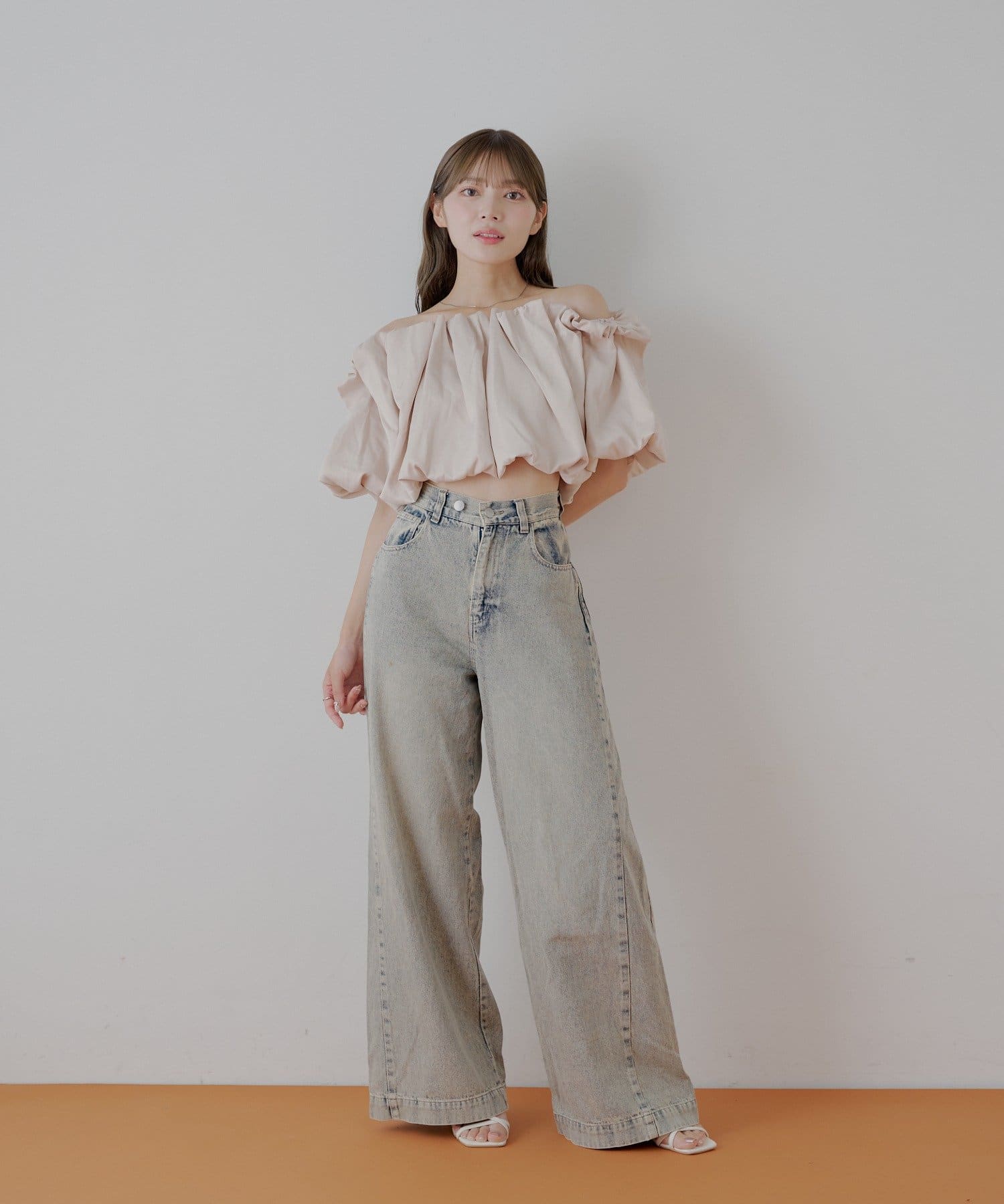 chico ルーズワイドデニム Chico（チコ）の「【5色展開】ルーズワイドデニム（デニムパンツ
