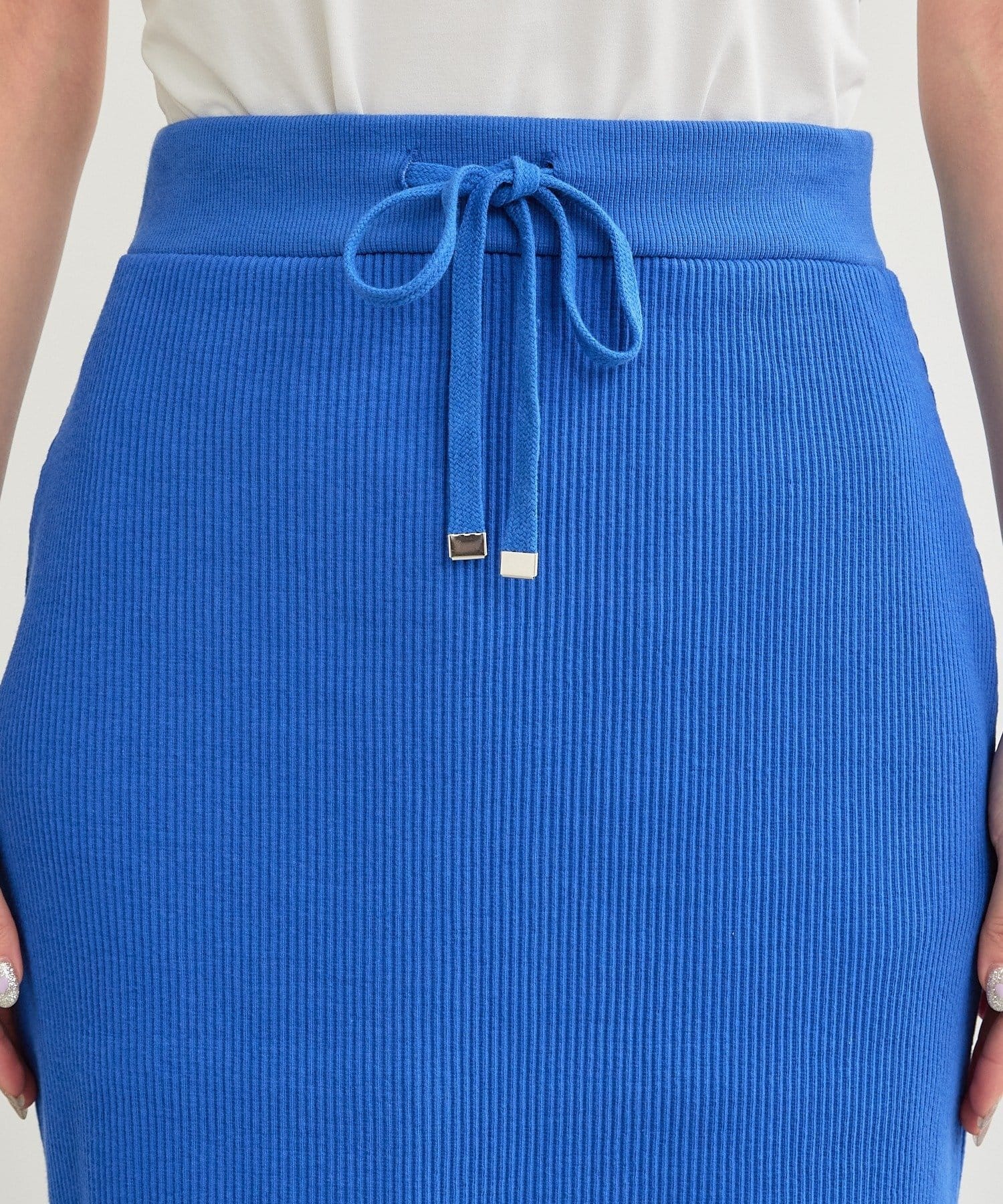 CIAOPANIC TYPY(チャオパニックティピー) 【-3キロ見え】すっきりシルエットリブスカート