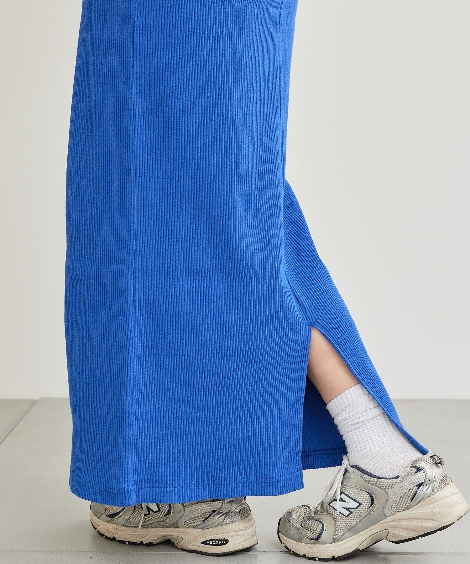 CIAOPANIC TYPY(チャオパニックティピー) 【-3キロ見え】すっきりシルエットリブスカート