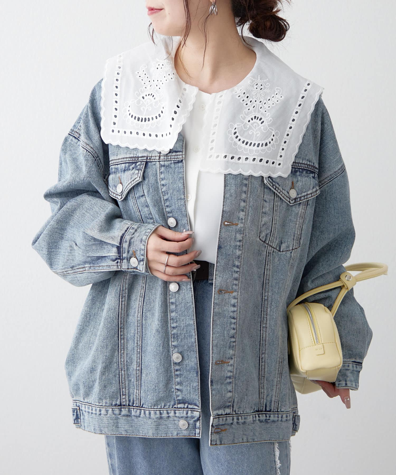 Remind me and forever(リマインドミーアンドフォーエバー) 【春のキーワード/デニム】ヴィンテージライクBIGジャケット