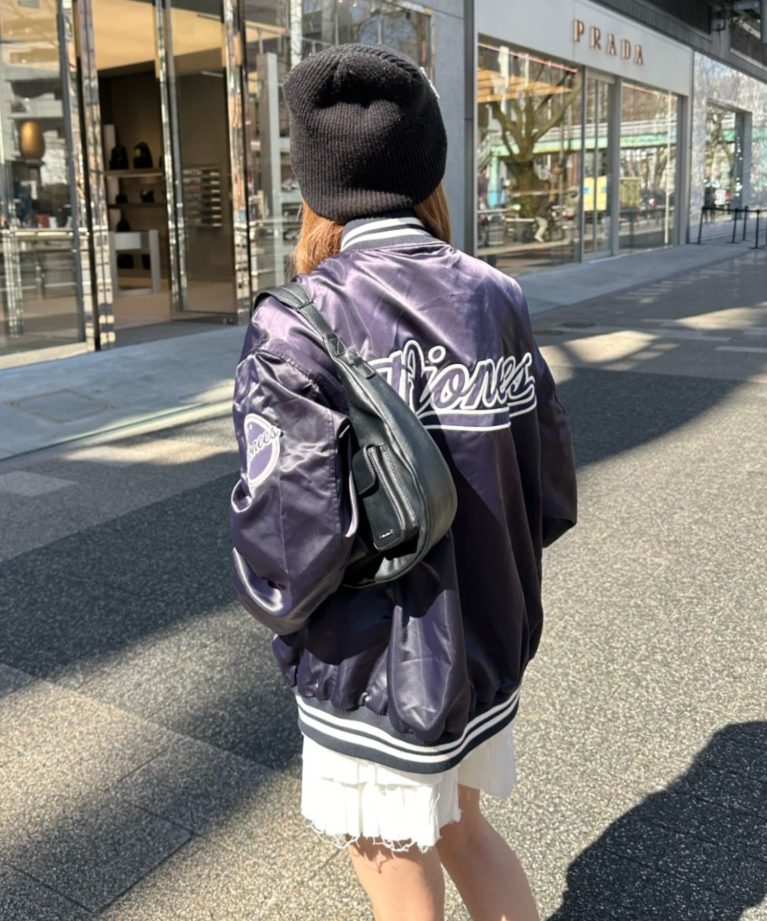 PRADA - PRADA / プラダ | コットン レース 装飾 ケーブル ニット カーディガン | 38 | ネイビー/ブラック | レディース PRADA / プラダ | コットン レース 装飾 ケーブル ニット