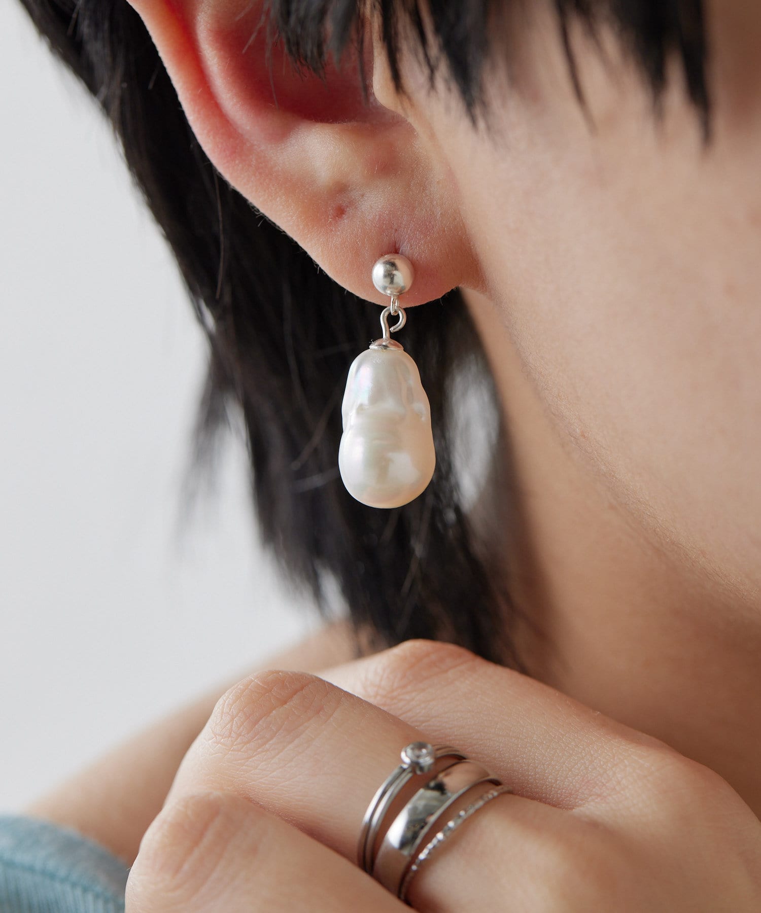 ear PAPILLONNER(イア パピヨネ) 《インフルエンサーuchida企画/スターリングシルバー使用》バロックパールピアス