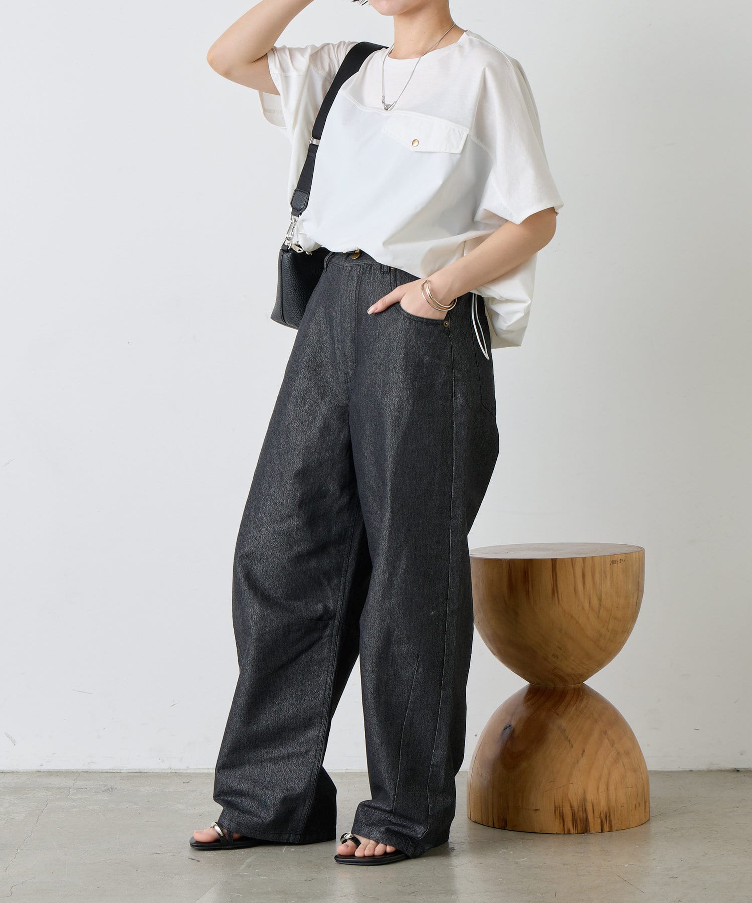 フハク切替シルケットカットソー（Tシャツ/カットソー）｜Jena
