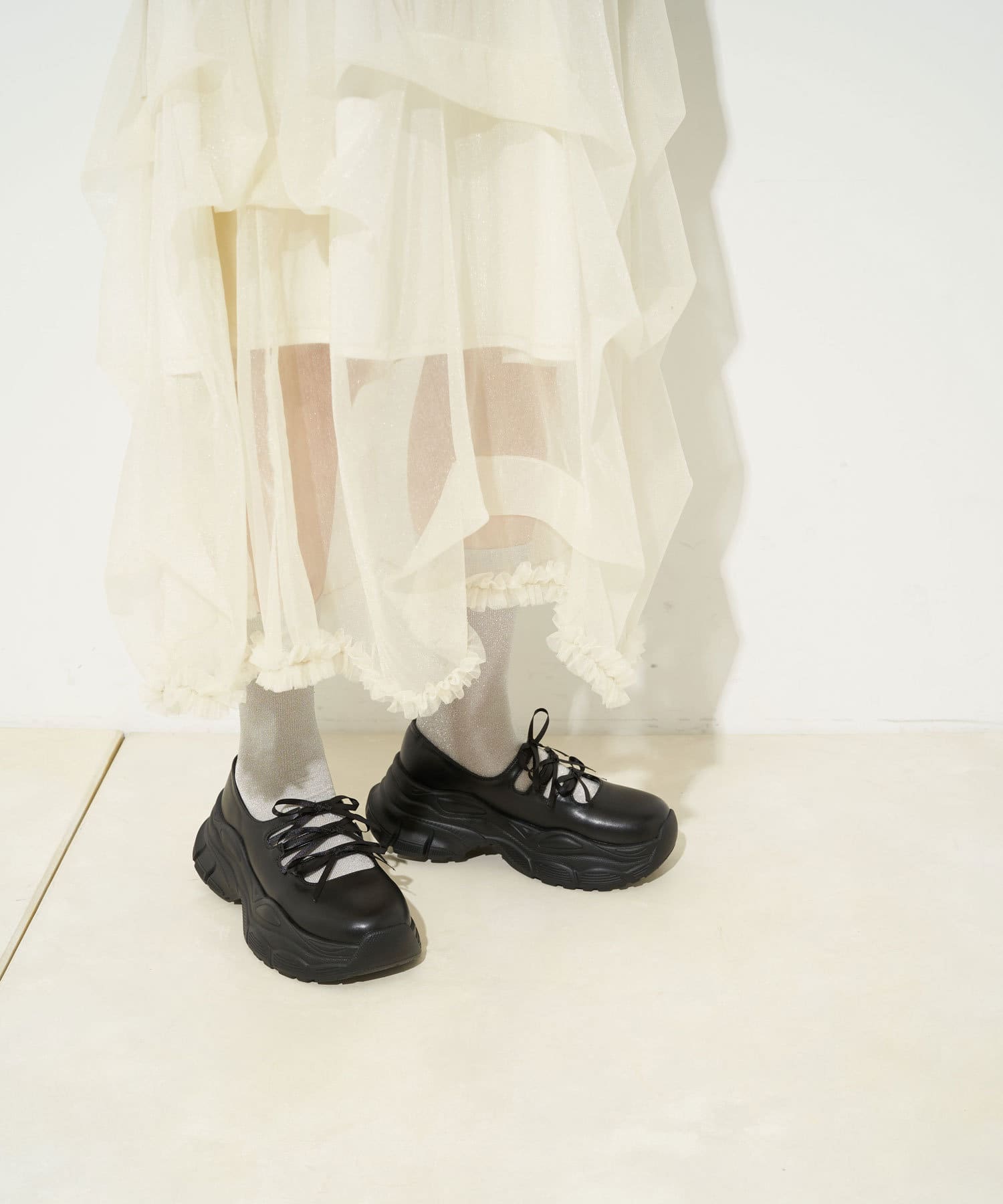 CIAOPANIC(チャオパニック) 厚底トリプルストラップメリージェーン