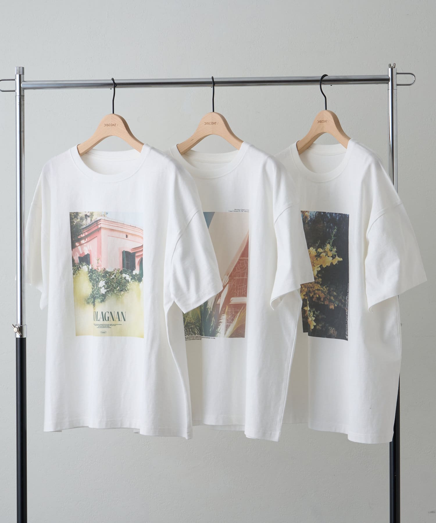 DISCOAT(ディスコート) 【ユニセックス】ボタニカルアソートフォトTシャツ