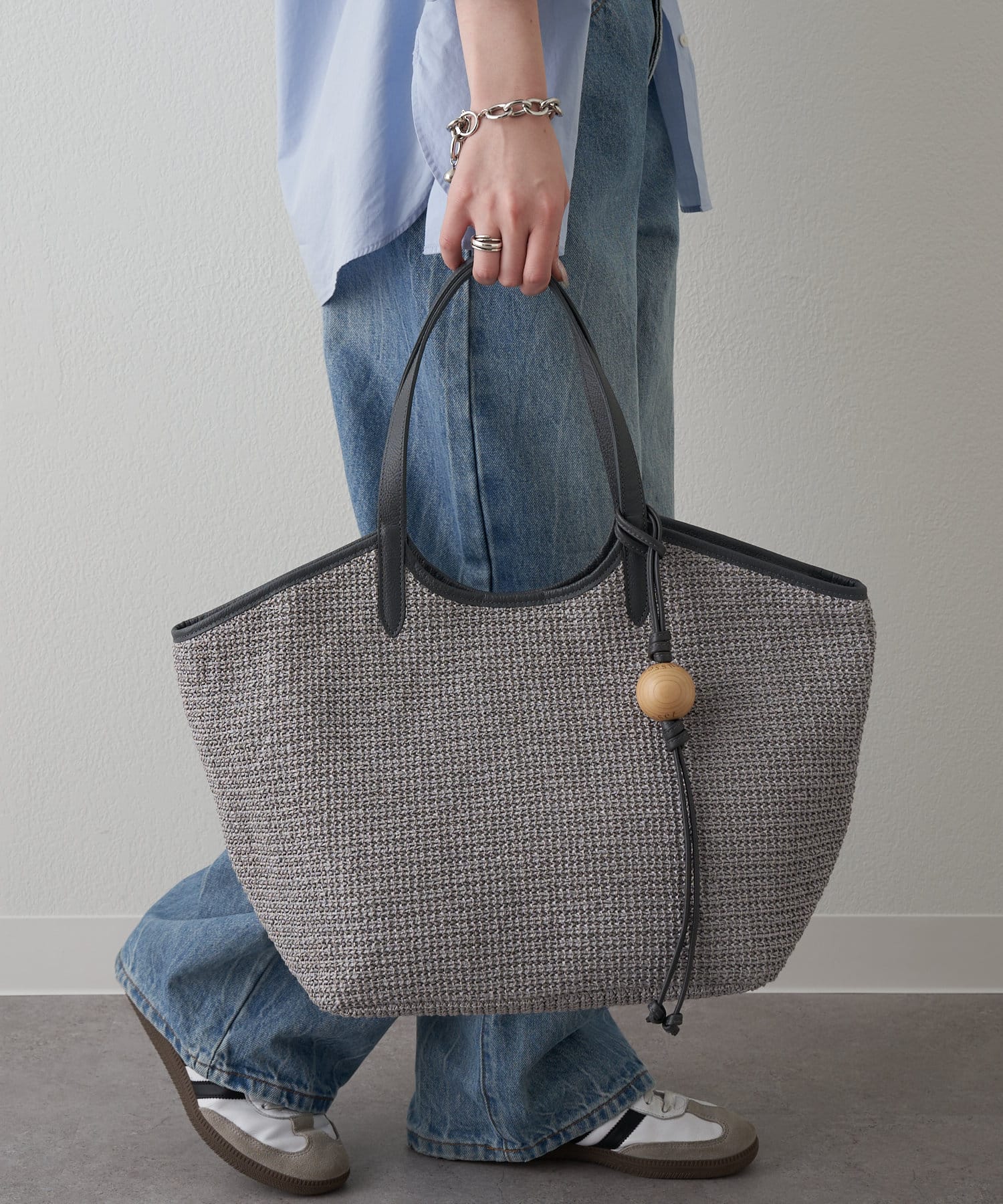 russet(ラシット) 【russet×BEARDSLEYコラボ第２弾】カゴトートバッグ