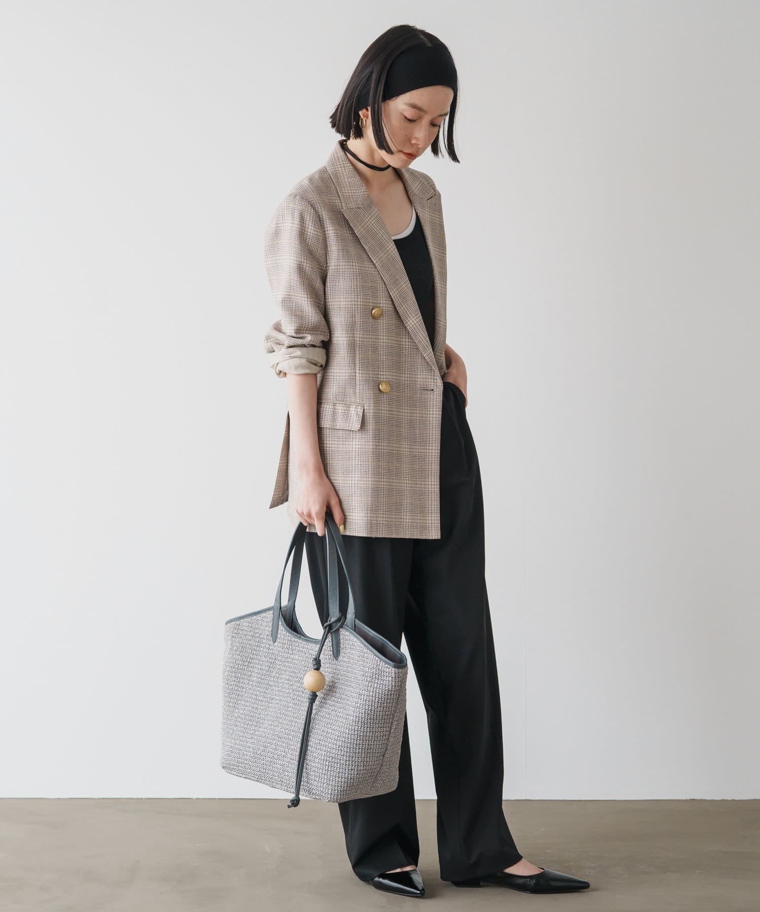 russet(ラシット) 【russet×BEARDSLEYコラボ第２弾】カゴトートバッグ