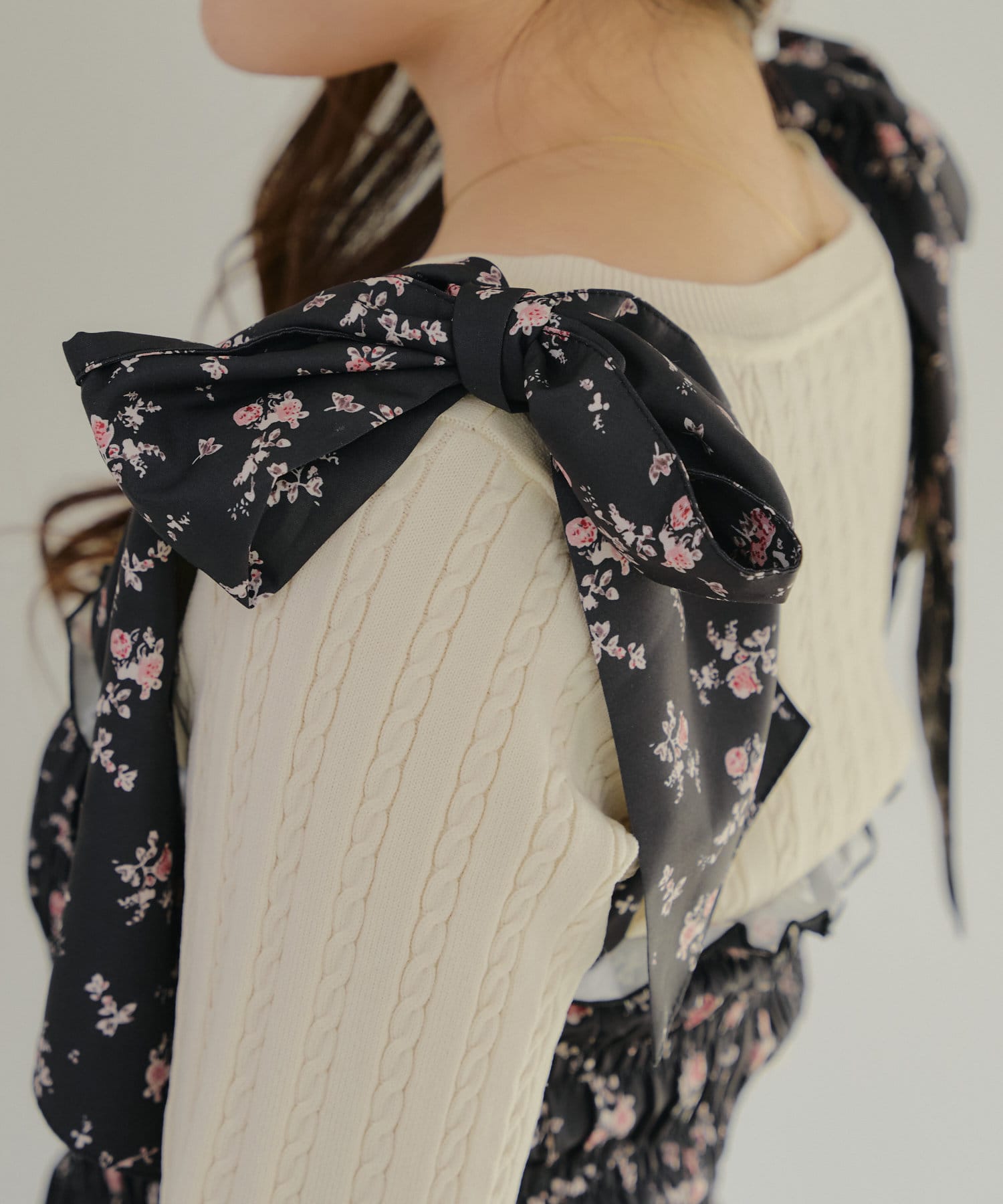 NICE CLAUP / OLIVE des OLIVE OUTLET(ナイスクラップ  / オリーブ デ オリーブ アウトレット) 【春の新作】【OUTLET限定】シャーリングロングワンピース