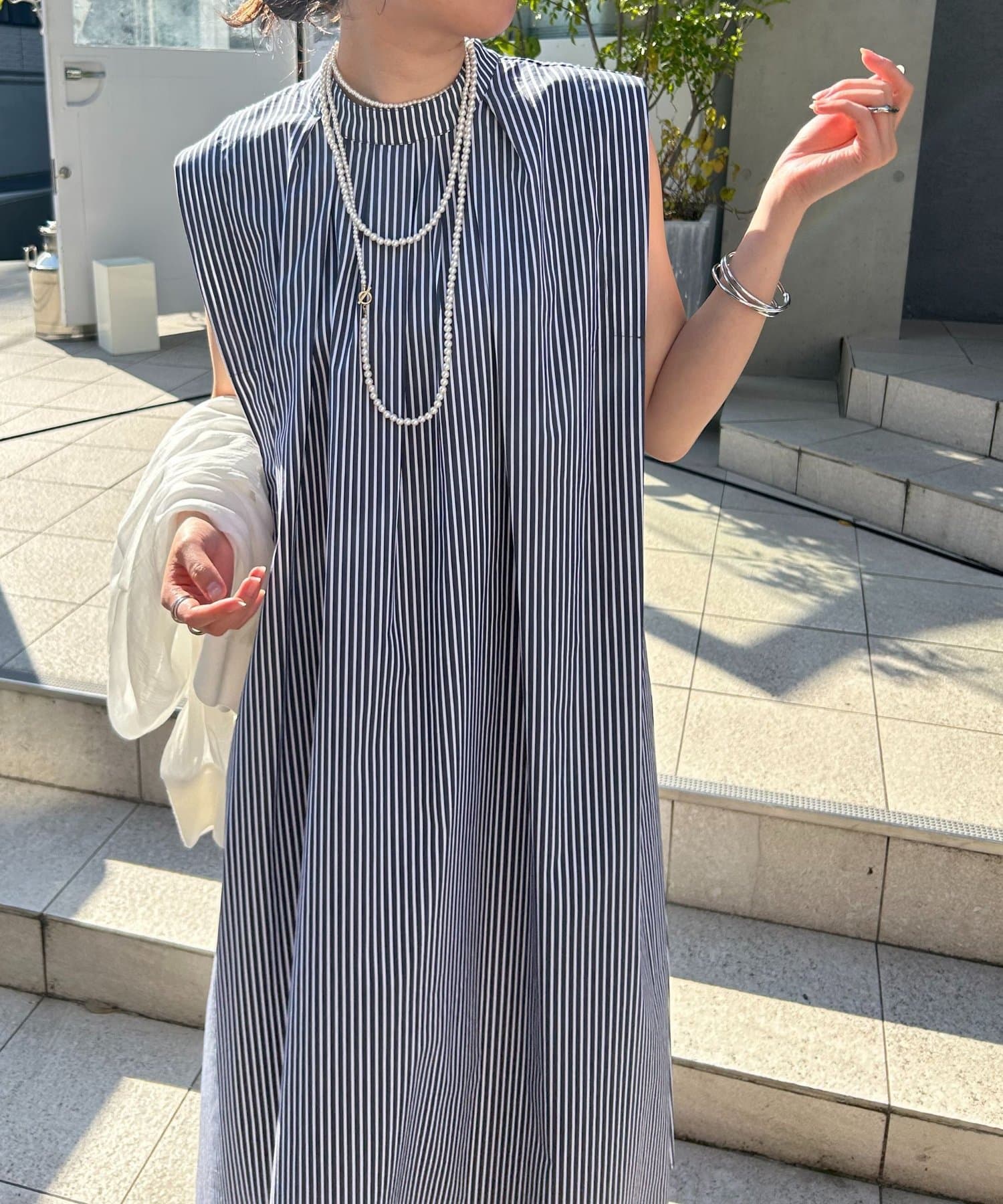 Jena　espace merveilleux(ジェナ　エスパスメルヴェイユ) 2WAYタックスリーブワンピース