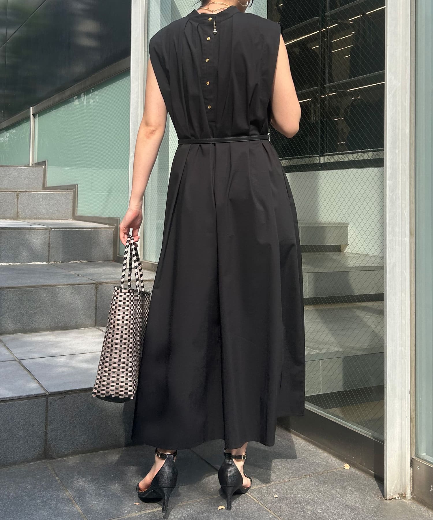 Jena　espace merveilleux(ジェナ　エスパスメルヴェイユ) 2WAYタックスリーブワンピース