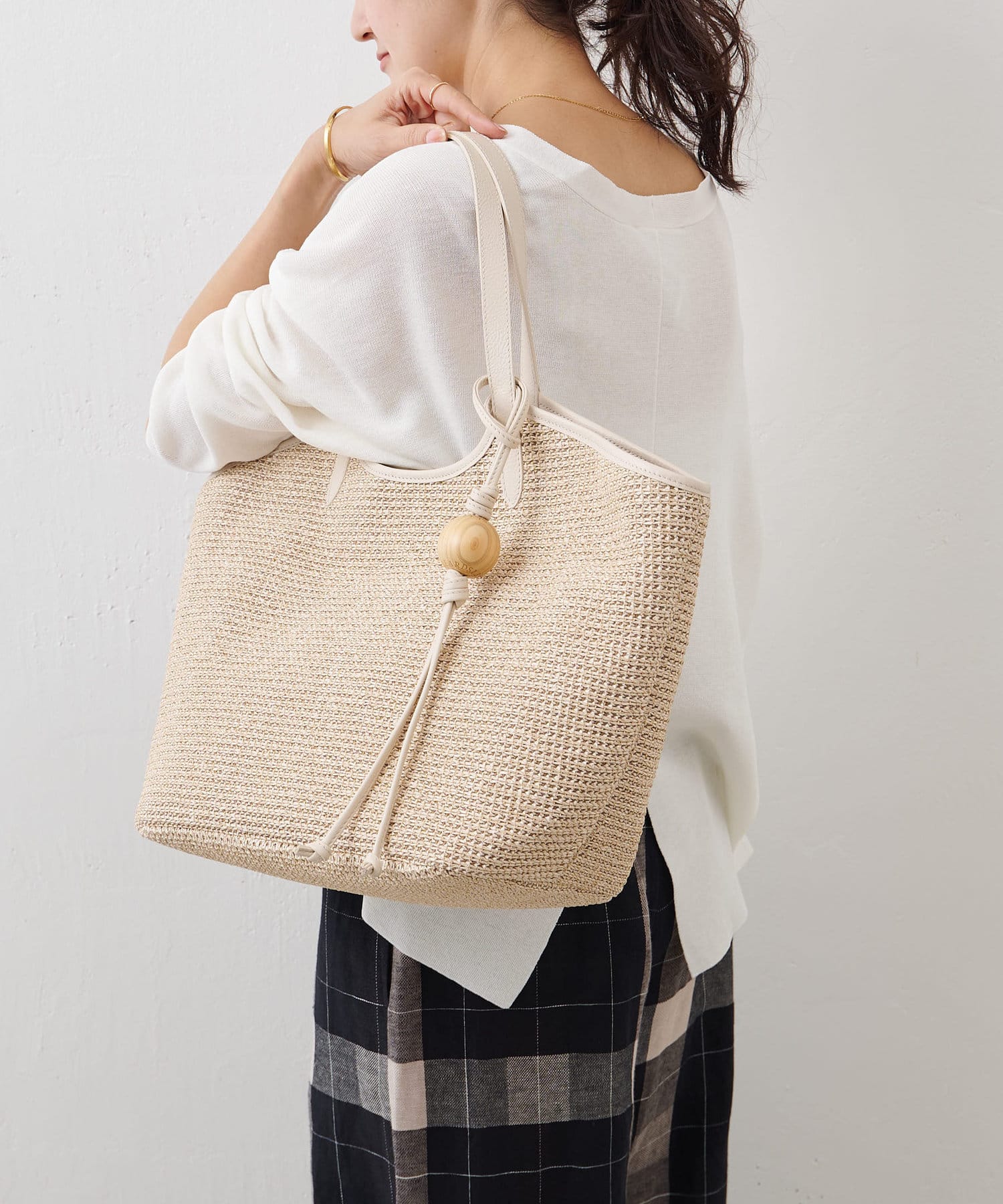 ビアズリー BEARDSLEY 《MODERN WEAVING》レザートートバッグ
