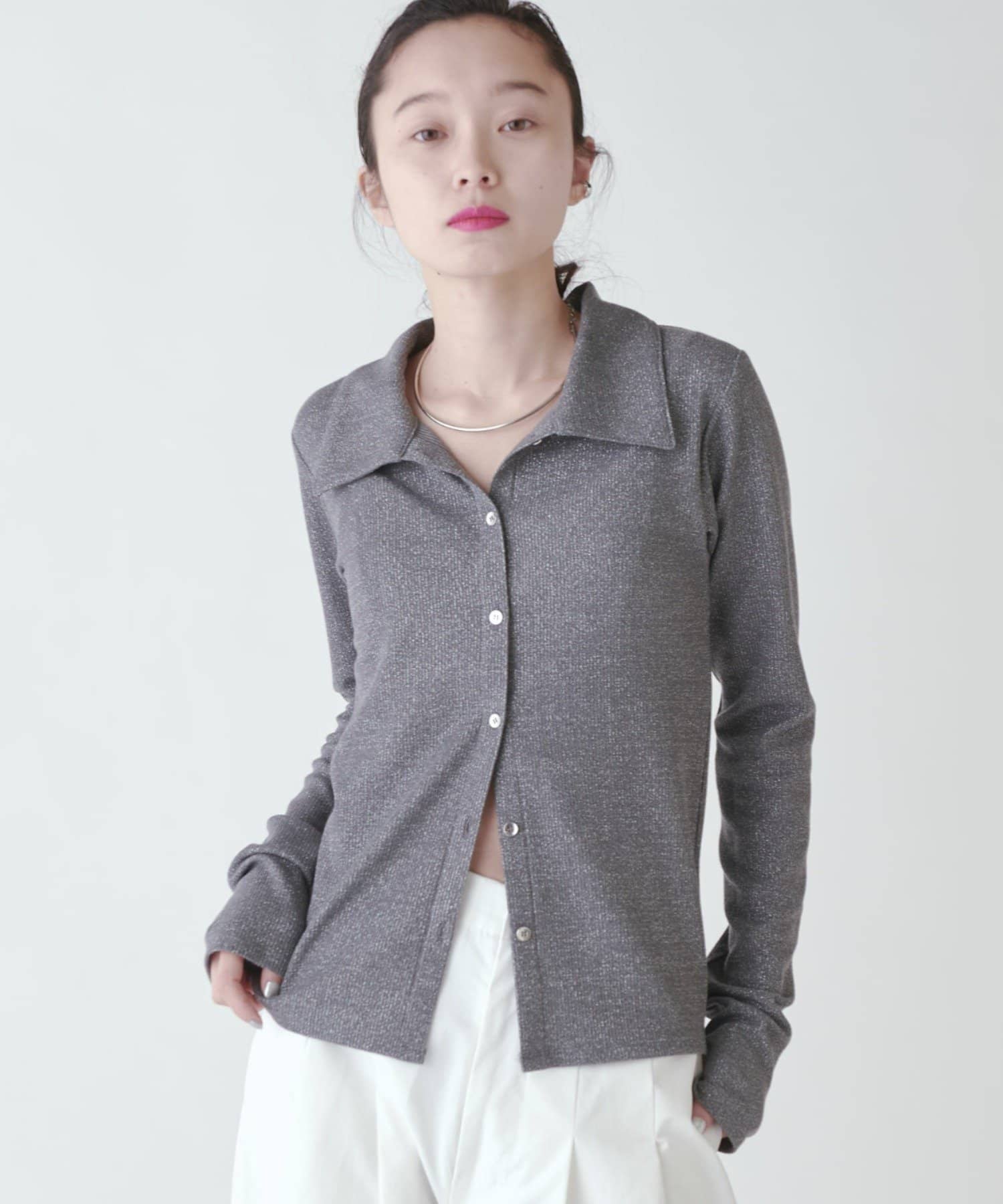 【まとめ買い】 ラメリブカーディガン | CLOSET PAL | Lui's(ルイス)レディース トップス