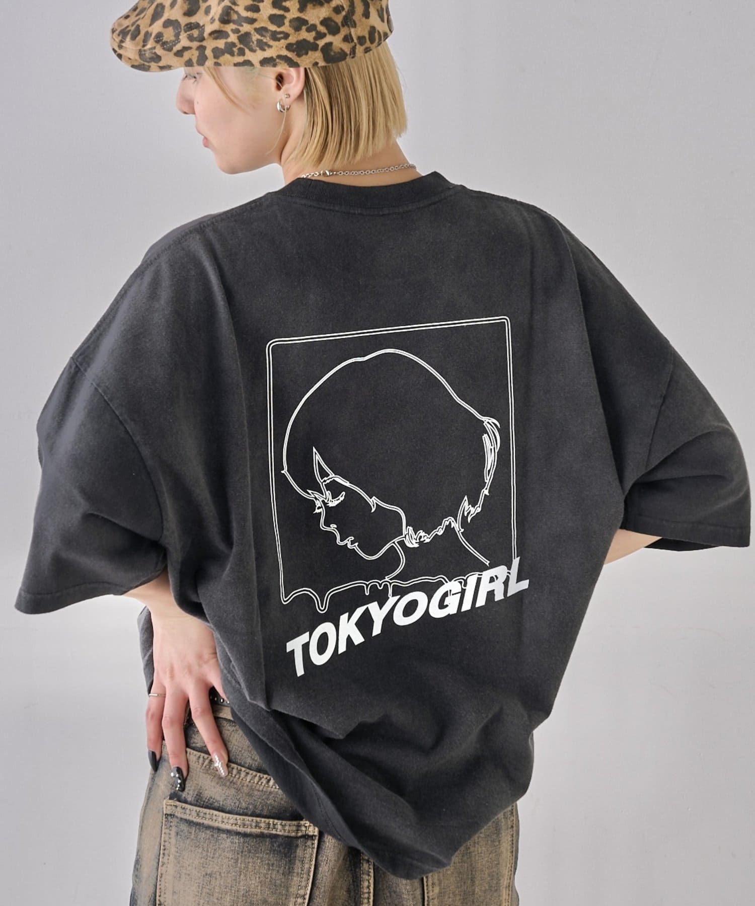 WHO'S WHO gallery(フーズフーギャラリー) レディース WEB限定/2サイズ【TOKYOGIRL/東京ガール】ロゴTEE ブラック