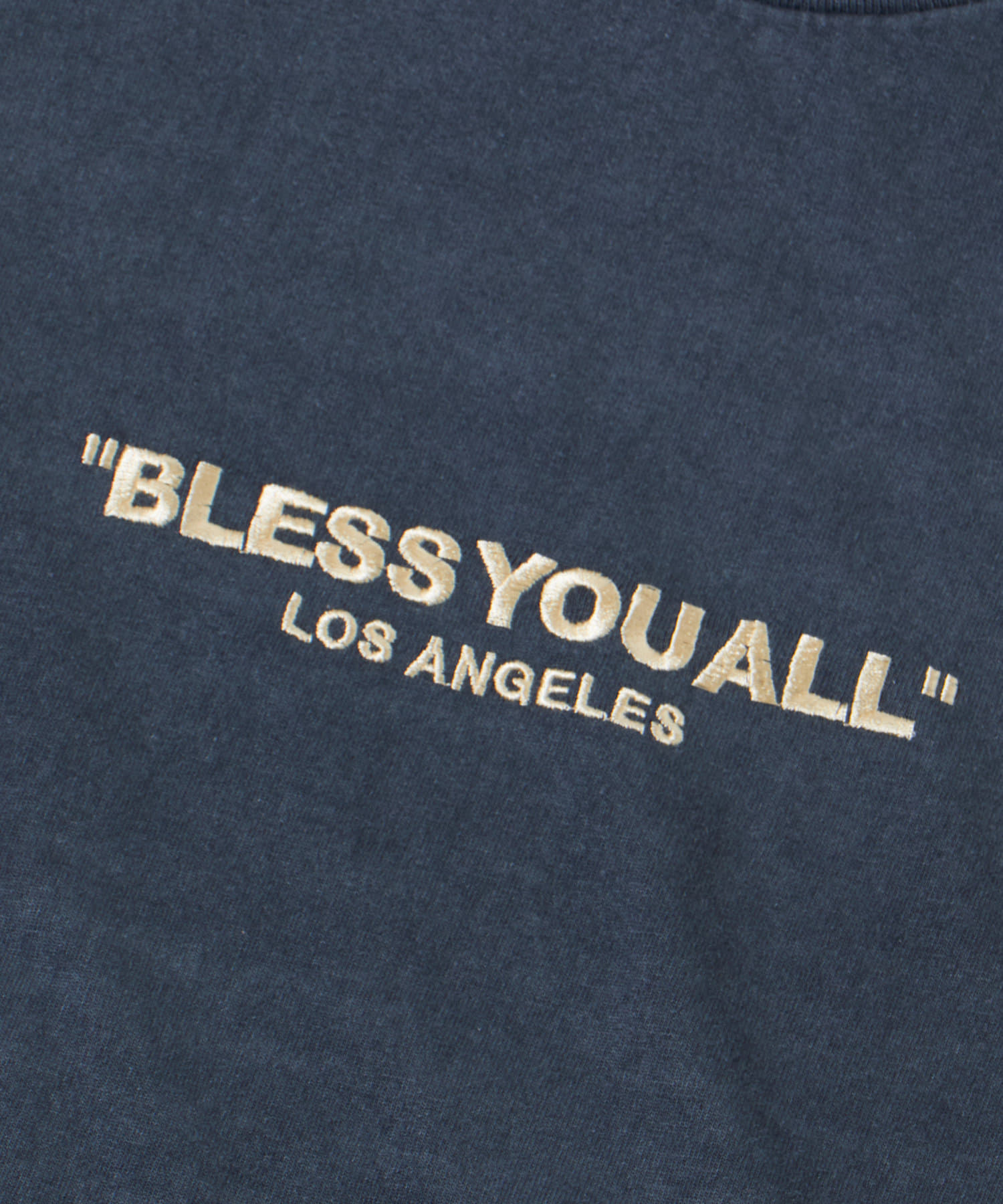 WHO’S WHO gallery(フーズフーギャラリー) WEB限定/2サイズ【BLESSYOU/ブレスユー】ピグメント刺繍ロゴTEE