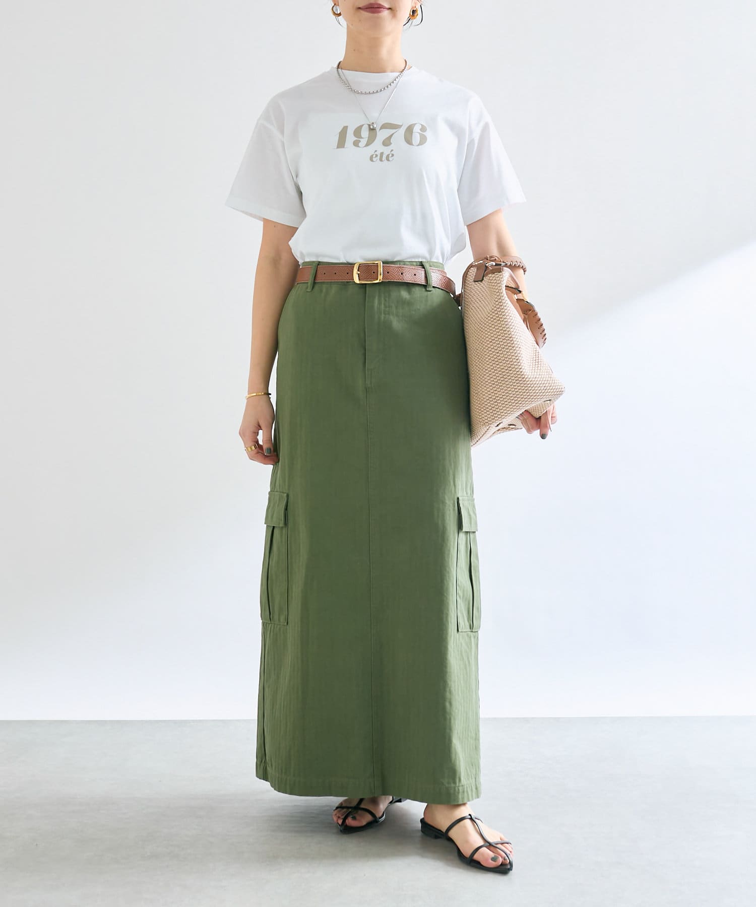 クロードモンタナ スカート STATE OF CLAUDE MONTANA】Made in ITALY wool middle skirt