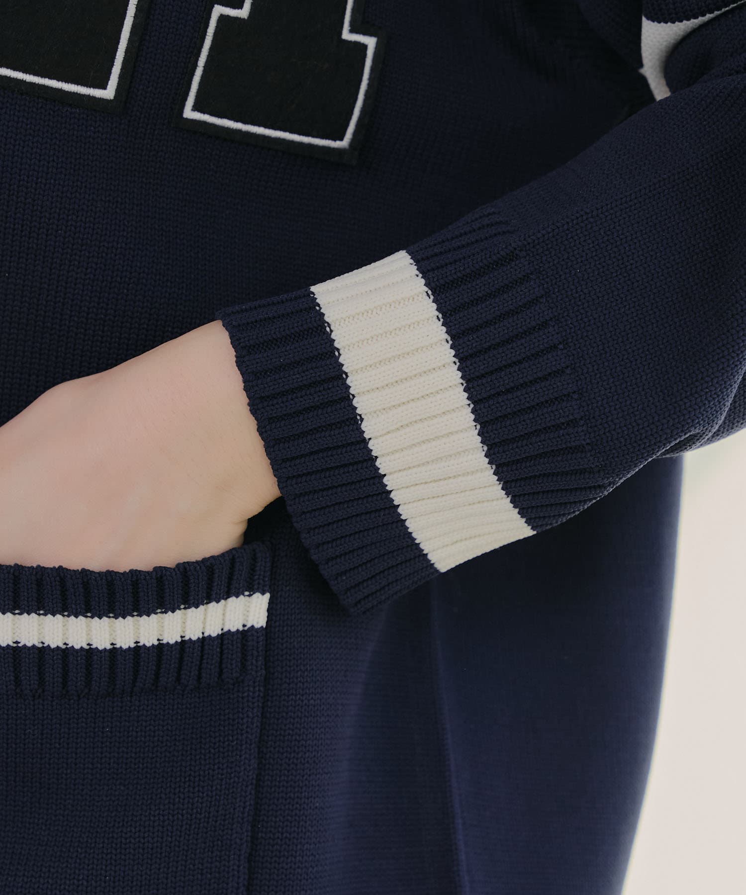 NICE CLAUP / OLIVE des OLIVE OUTLET(ナイスクラップ  / オリーブ デ オリーブ アウトレット) 【春の新作】【MARCHES】レタードカーディガン