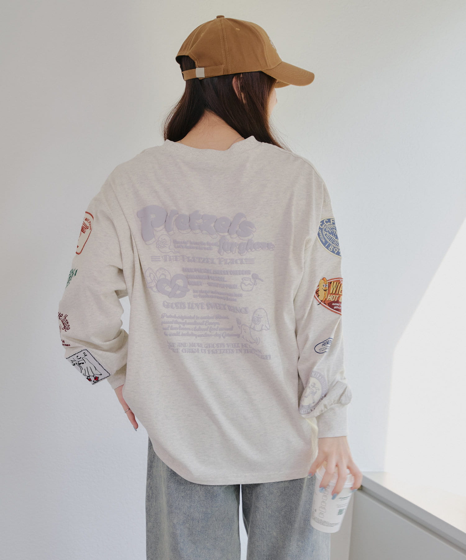 NICE CLAUP / OLIVE des OLIVE OUTLET(ナイスクラップ  / オリーブ デ オリーブ アウトレット) イタリアンな感じのワッペンT