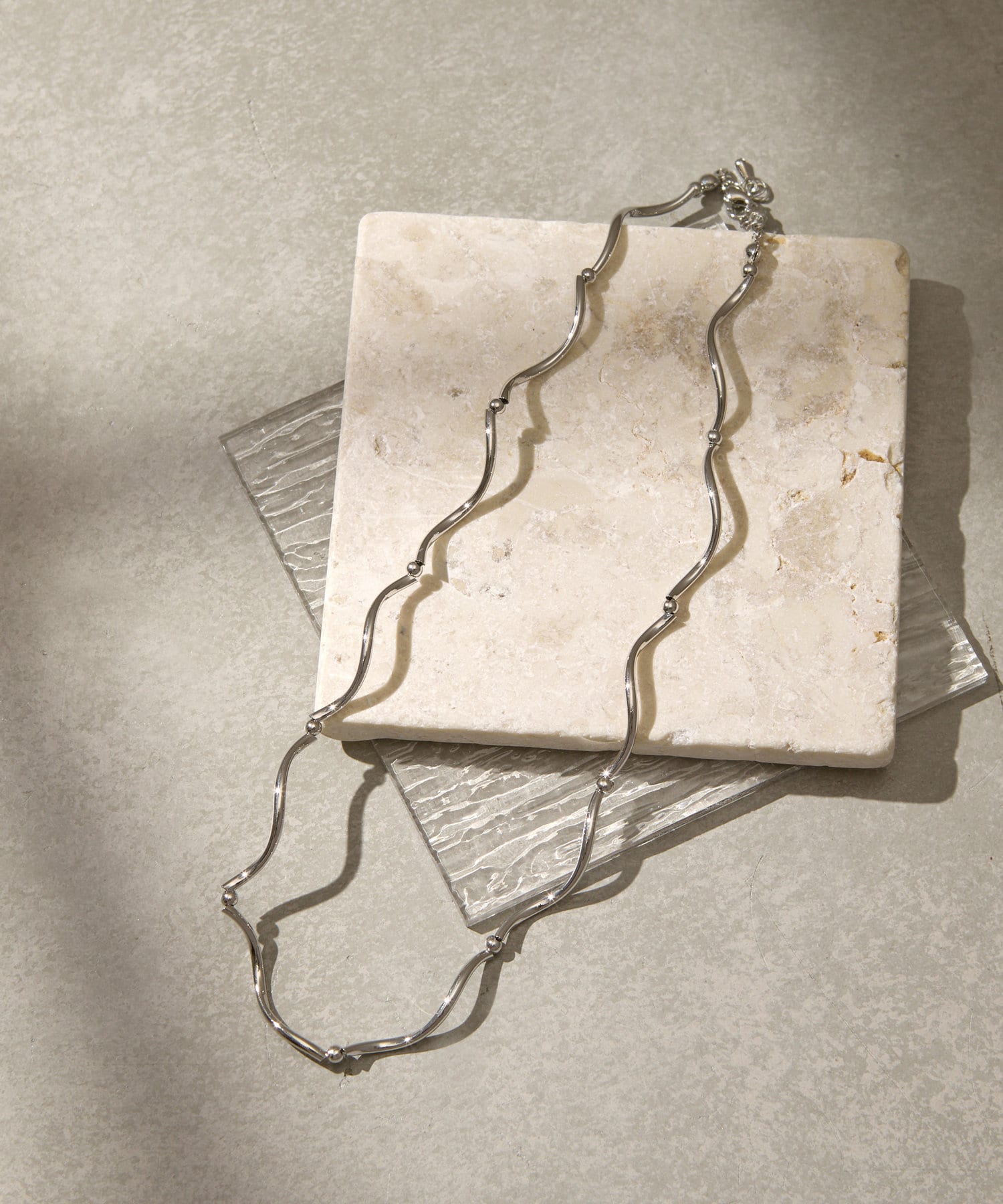 Lattice(ラティス) ウェーブメタルネックレス