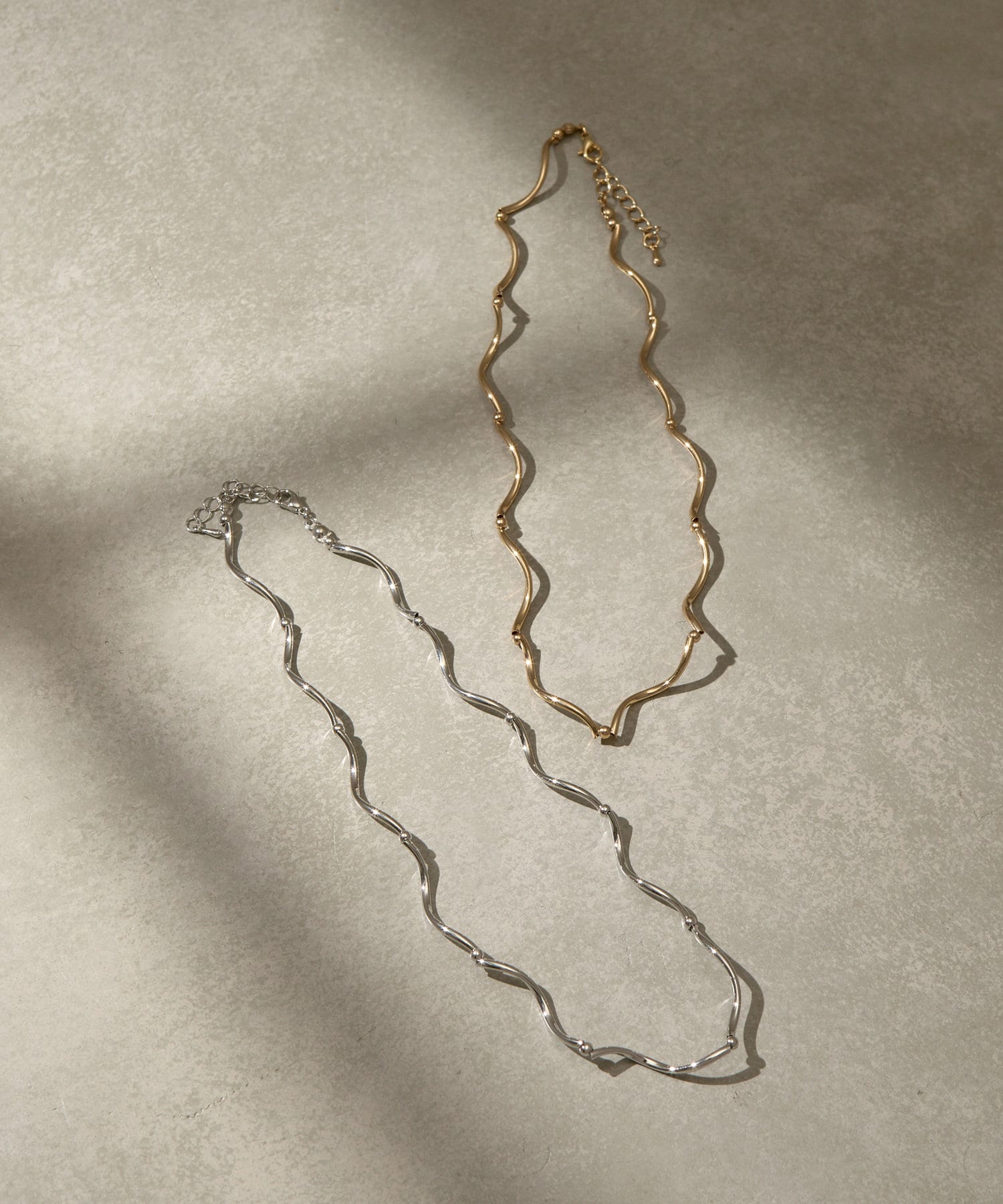 Lattice(ラティス) ウェーブメタルネックレス