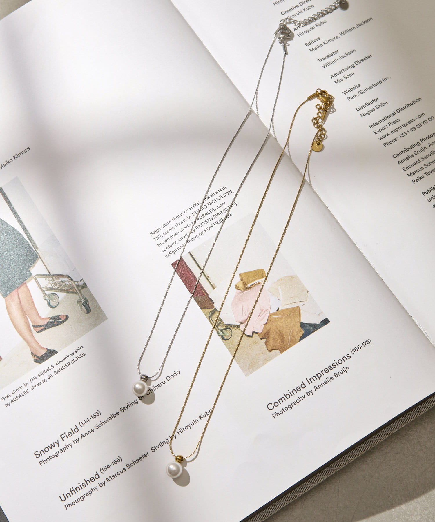 Lattice(ラティス) ＜ステンレス＞パールネックレス